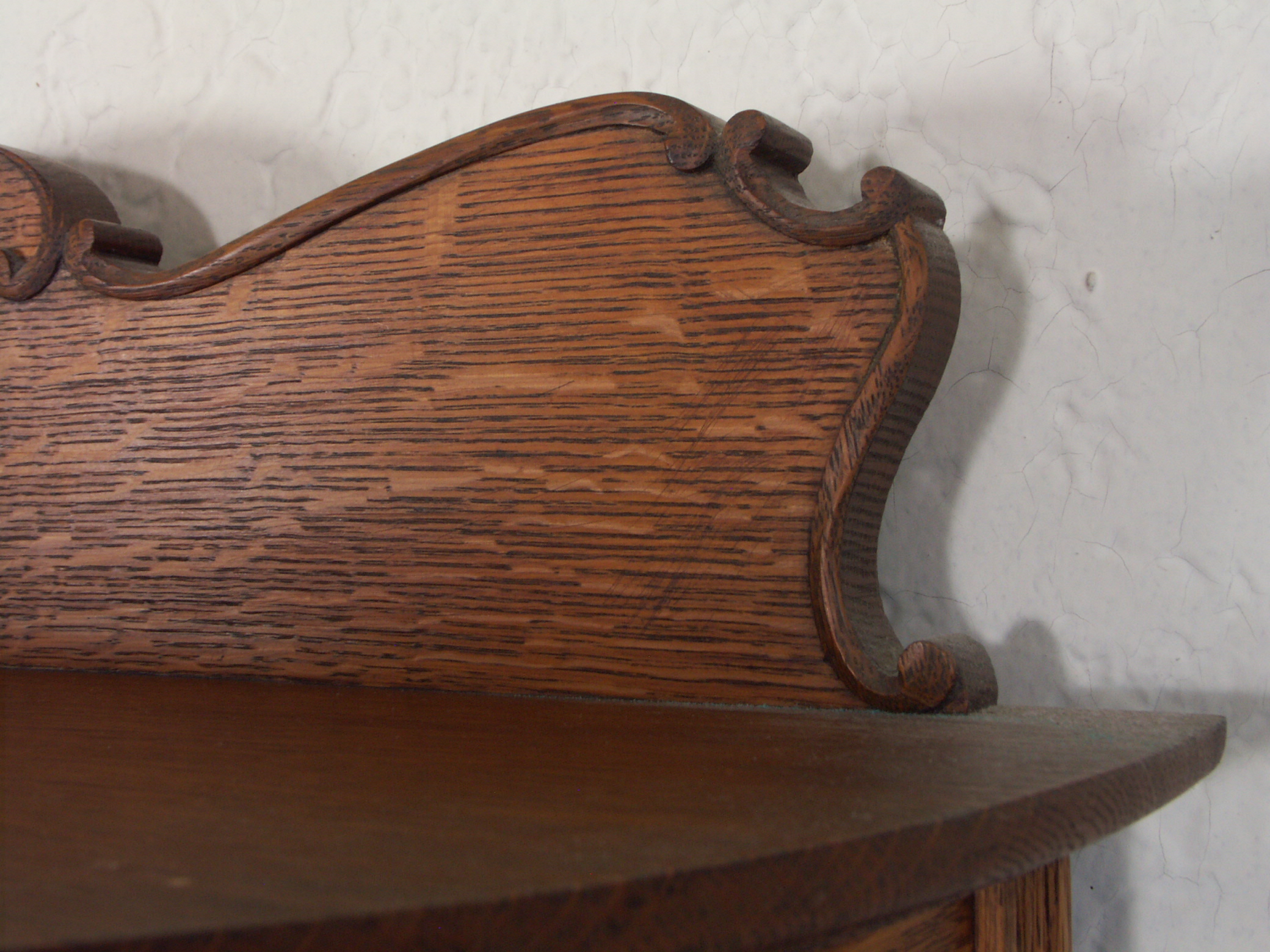Antique Victorian Oak Curio Cabinet