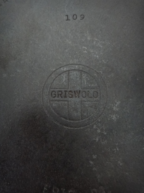 Griswold 109 Cast Iron Skillet Griddle Erie, PA
