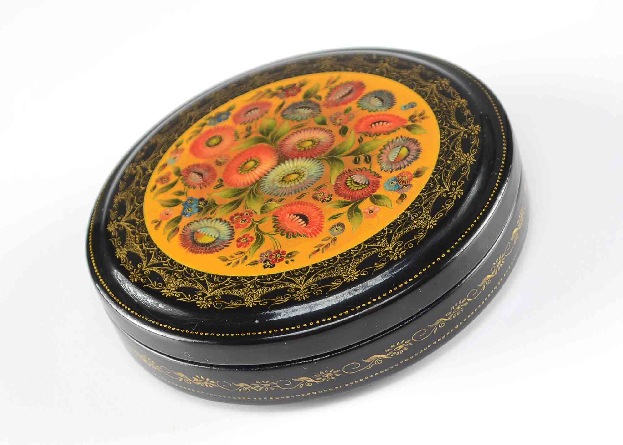 Russian Lacquer Palekh Trinket Box
