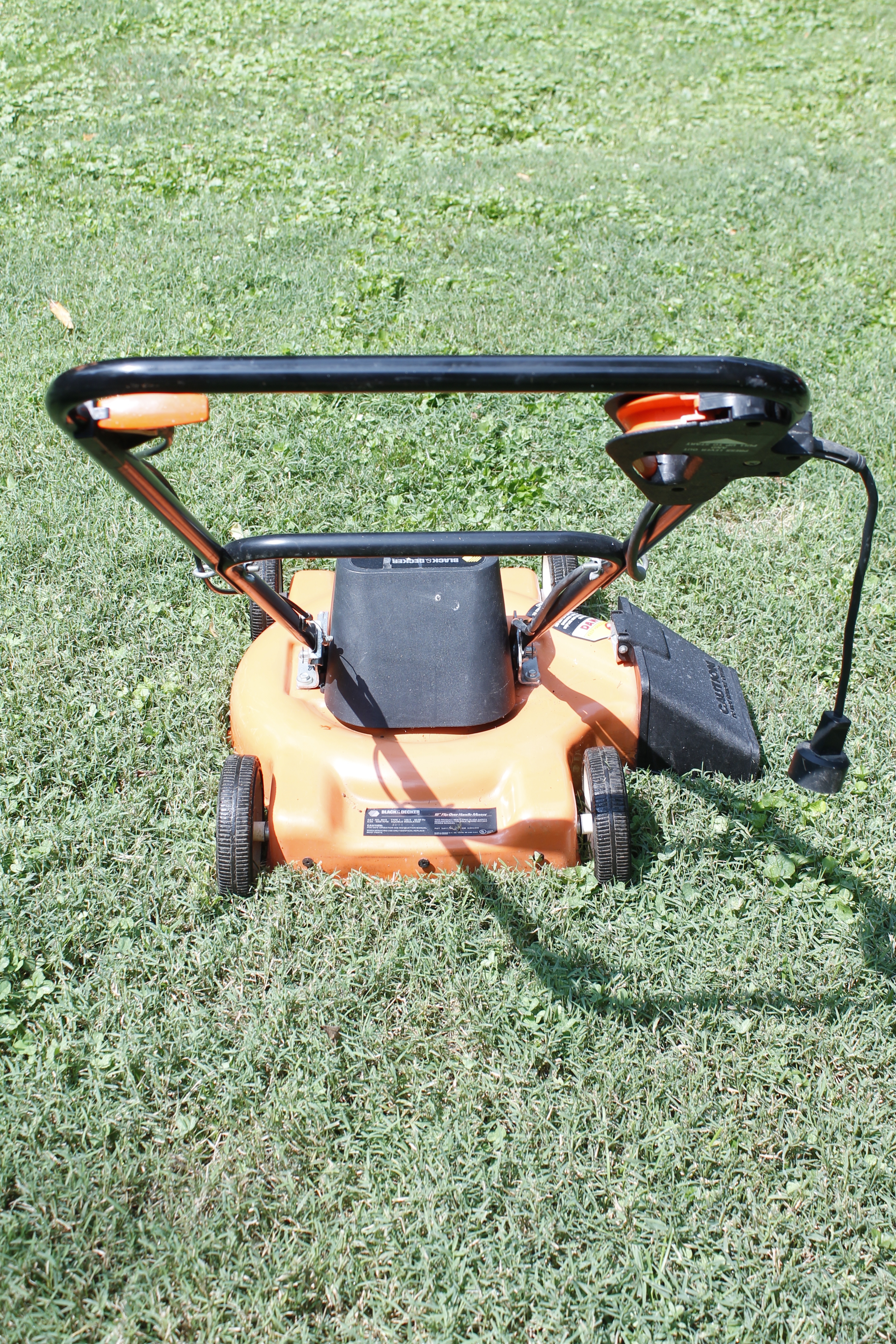 Black and Decker Flip Over Handle Electric Mower