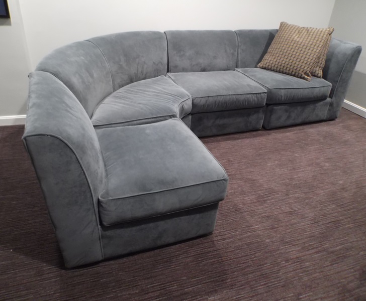 Rowe Four-Piece Curved Sectional Sofa