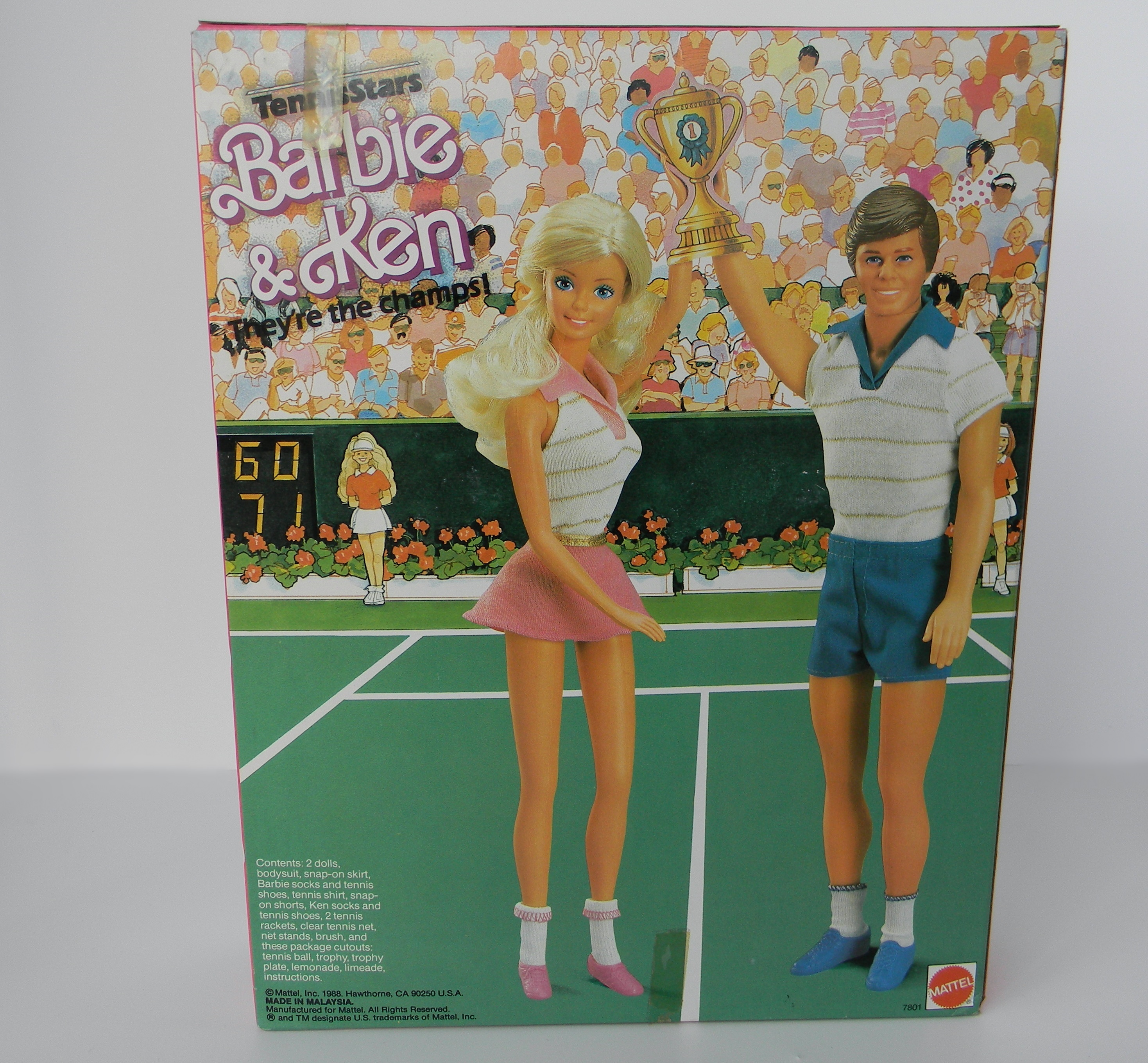 Vintage 1988 Barbie & Ken Tennis Stars