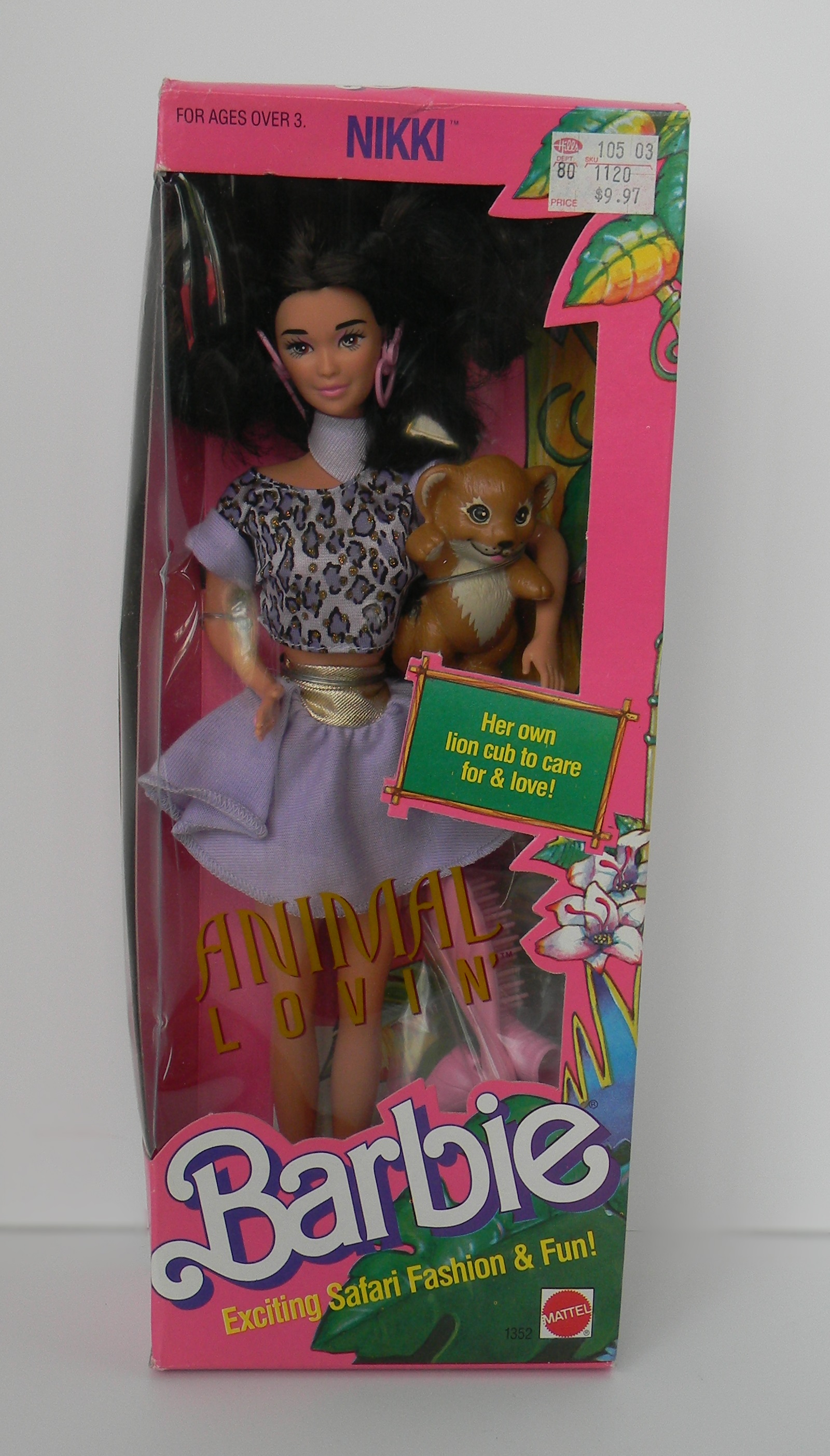 Vintage 1988 Animal Lovin' Barbie and Nikki Dolls