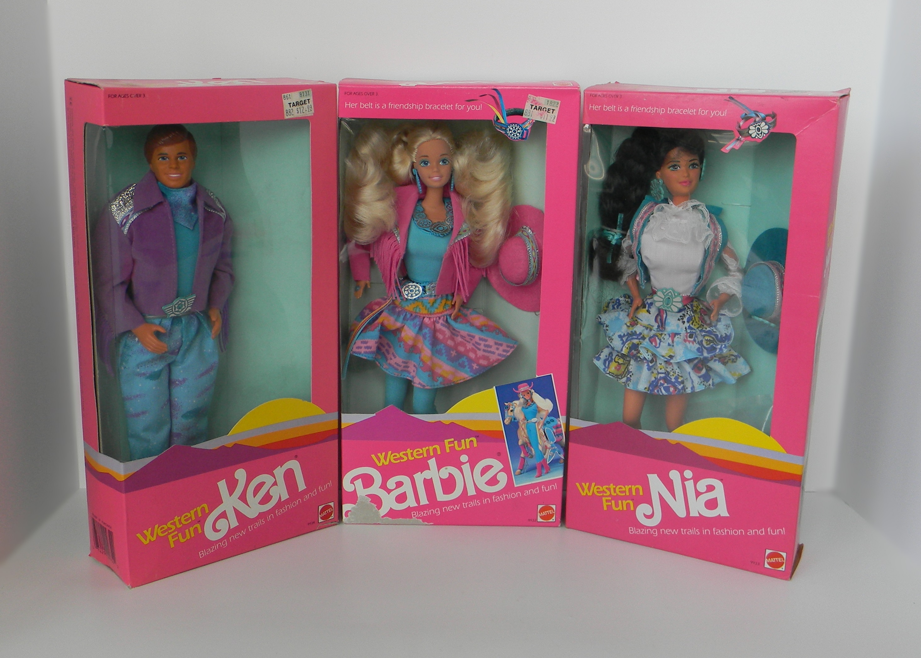 1989 Western Fun Barbie Doll Collection
