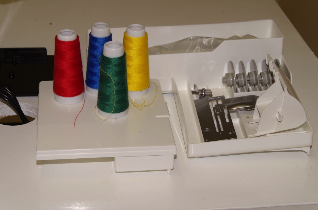 Viking Husqvarna Huskylock 936 Serger, and Supplies