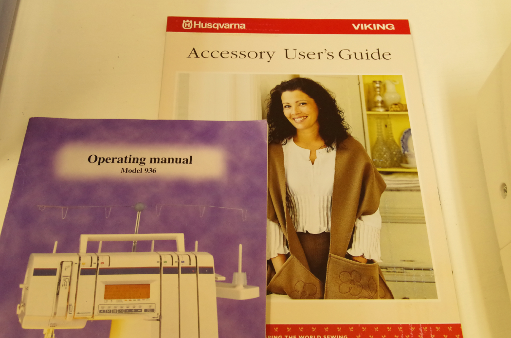 Viking Husqvarna Huskylock 936 Serger, and Supplies