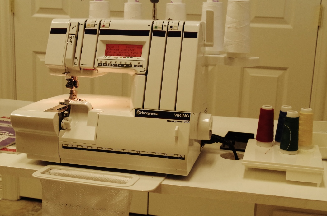 Viking Husqvarna Huskylock 936 Serger, and Supplies
