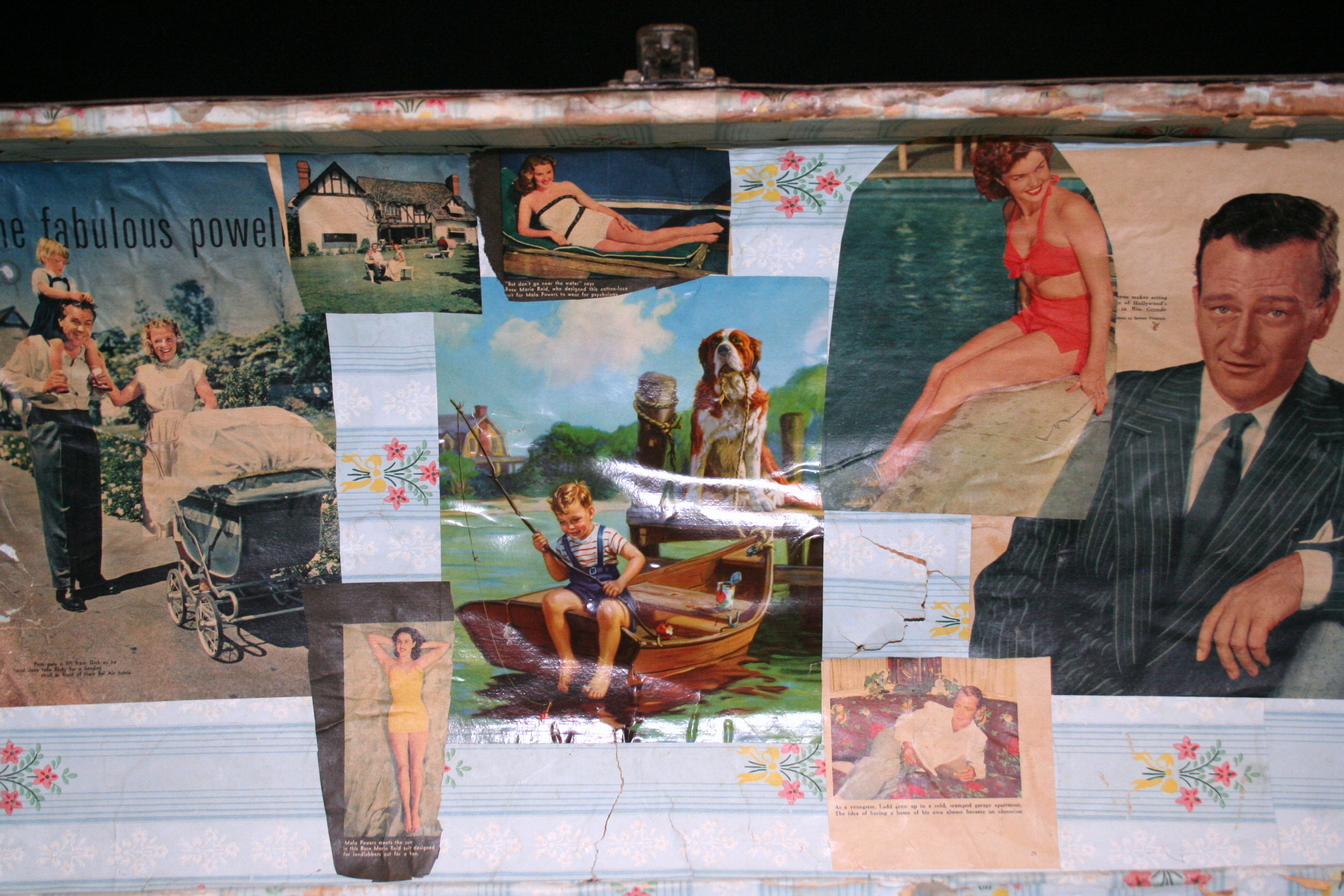 Antique Dome-Top Steamer Trunk