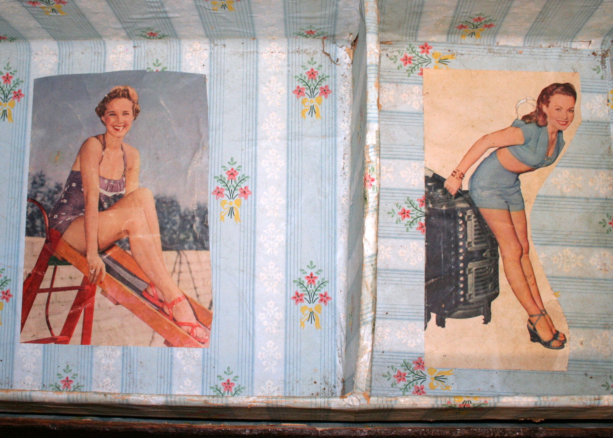 Antique Dome-Top Steamer Trunk