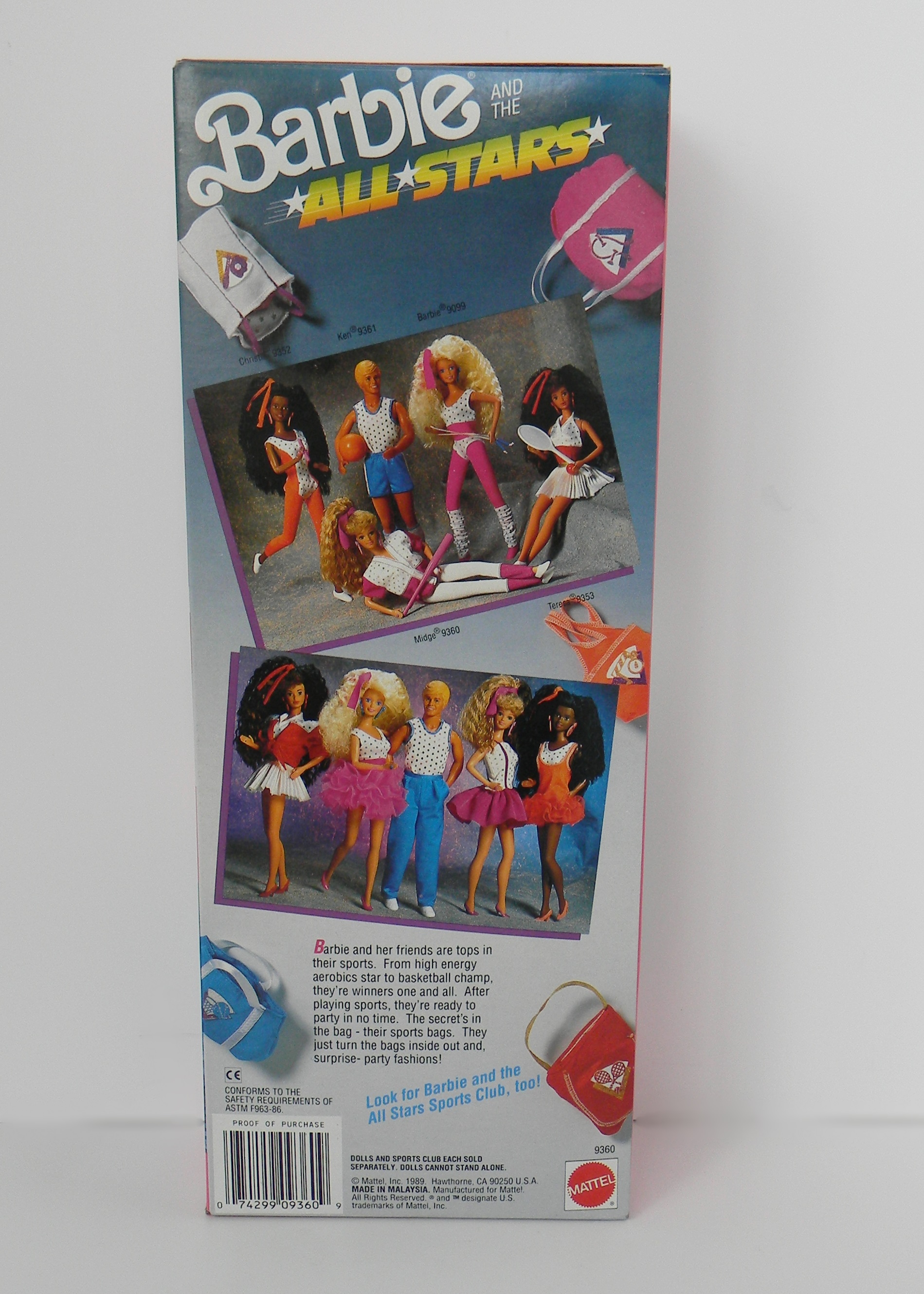 Vintage 1989 Barbie and the All Stars Doll Collection