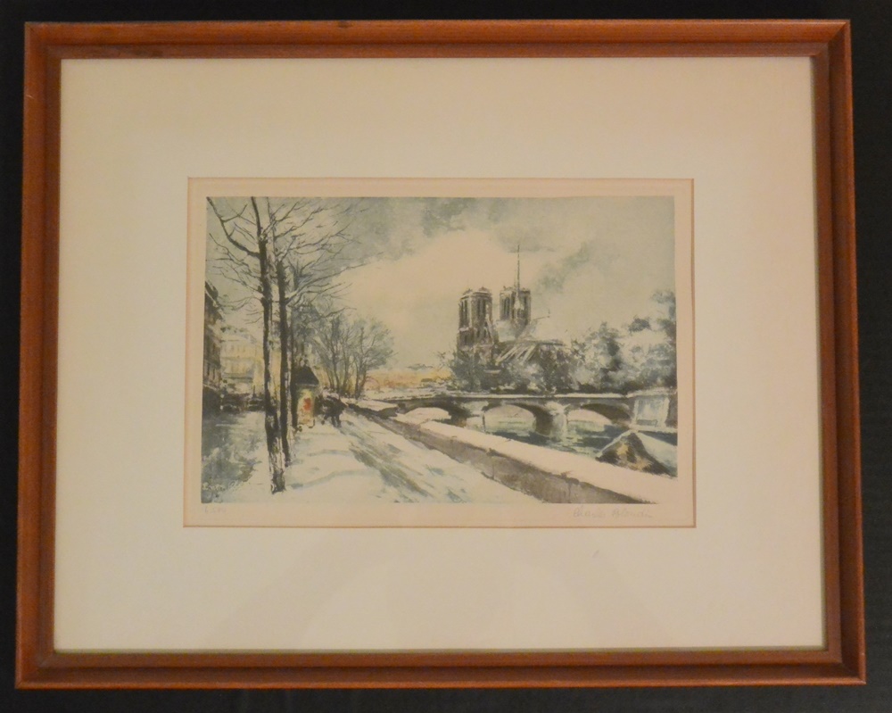 Two Charles Blondin Signed and Numbered Framed Prints Of Paris