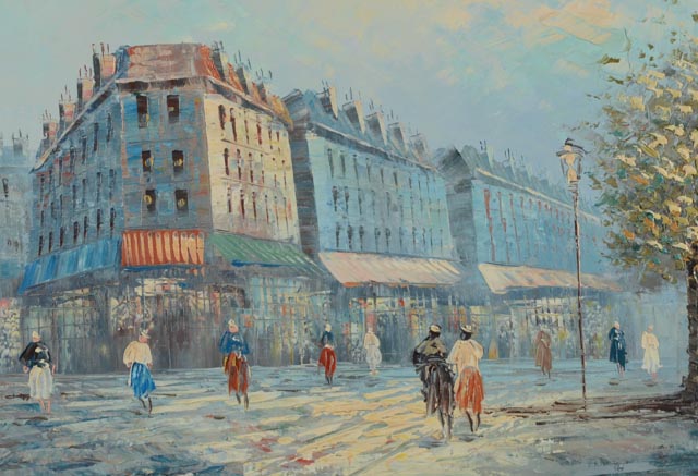 Original Oil Painting on Canvas  Signed by Caroline C. Burnett