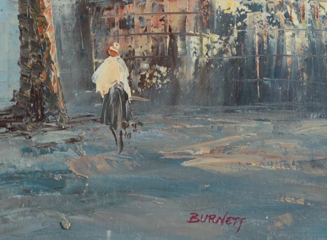 Original Oil Painting on Canvas  Signed by Caroline C. Burnett