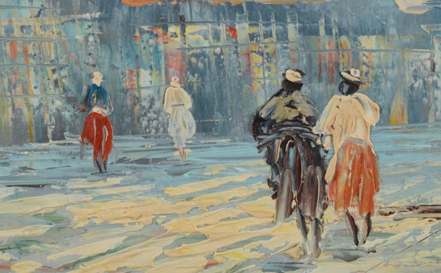 Original Oil Painting on Canvas  Signed by Caroline C. Burnett