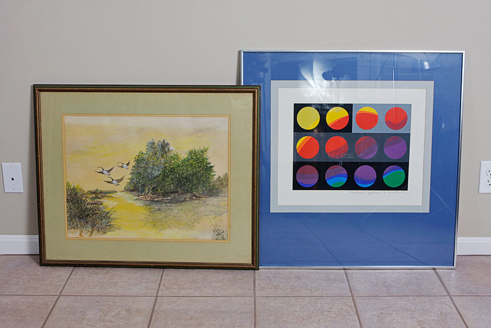 Two Framed Pieces of Artwork