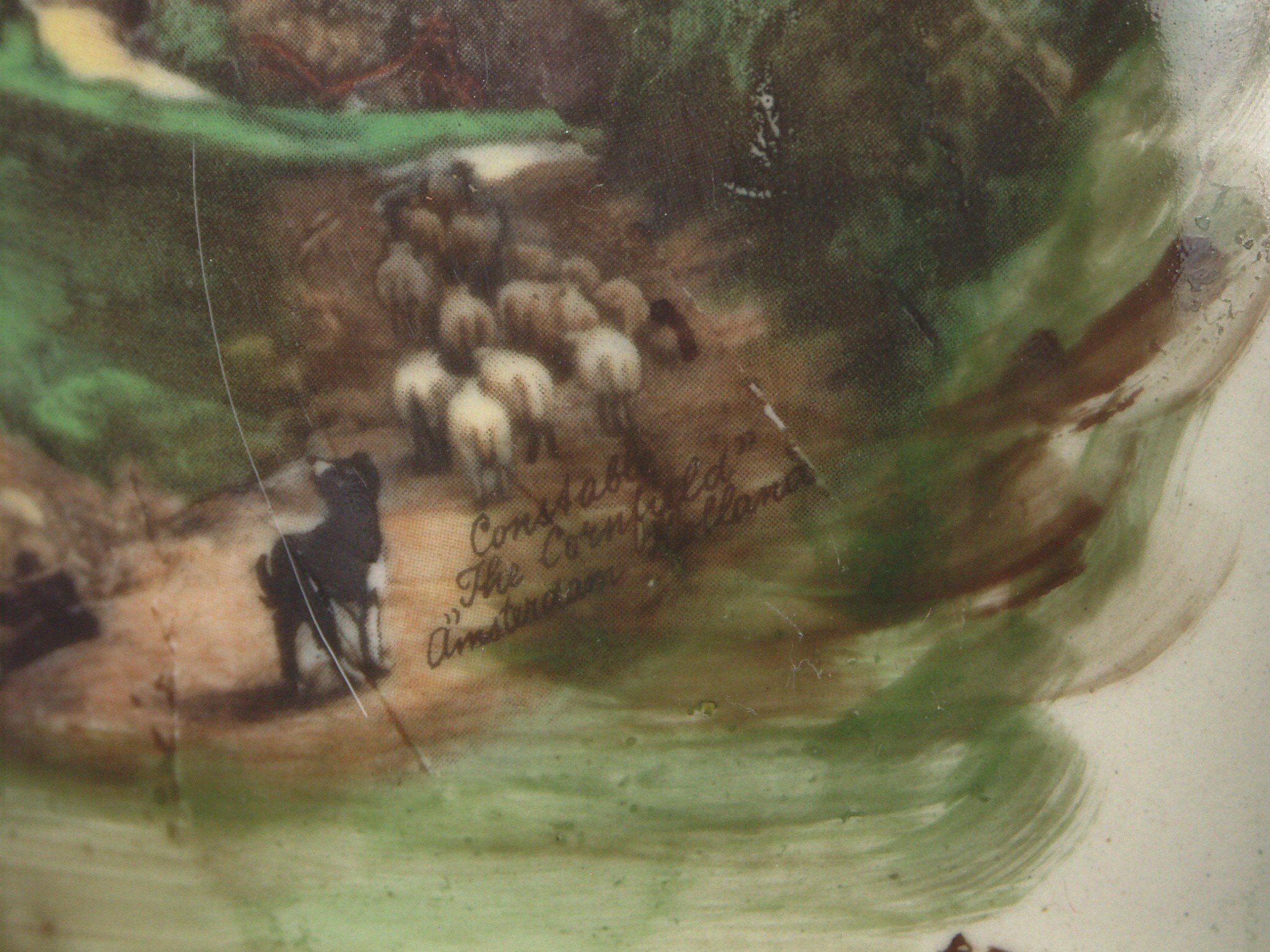 Two Vintage Porcelain Urn Lamps