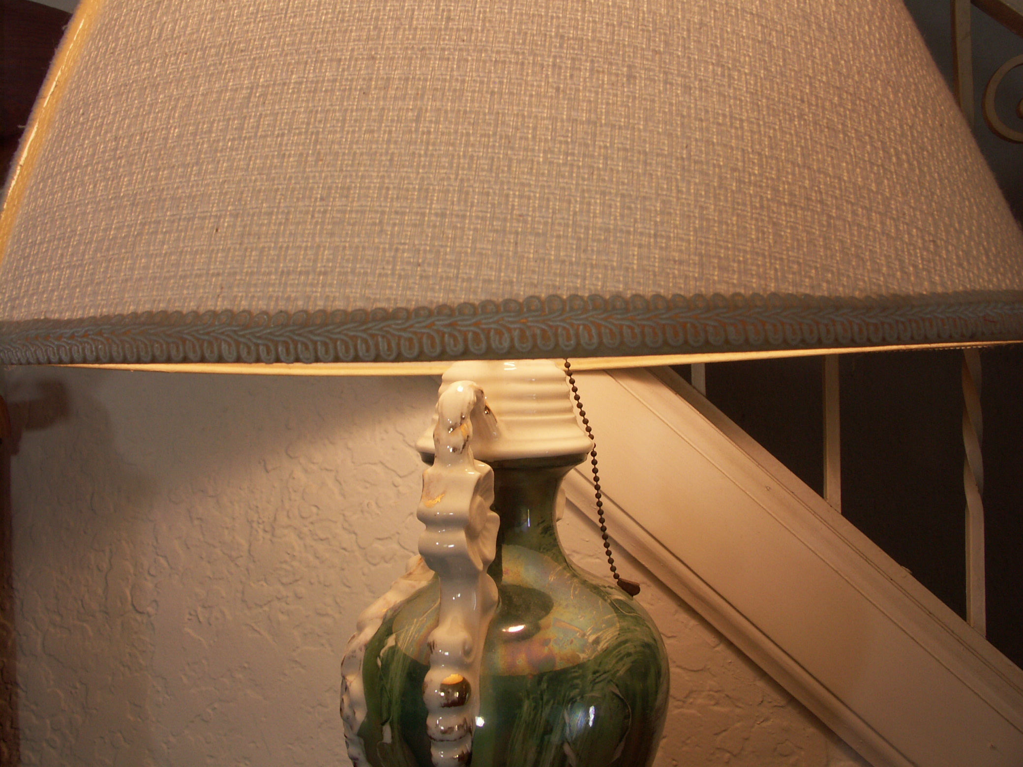 Two Vintage Porcelain Urn Lamps