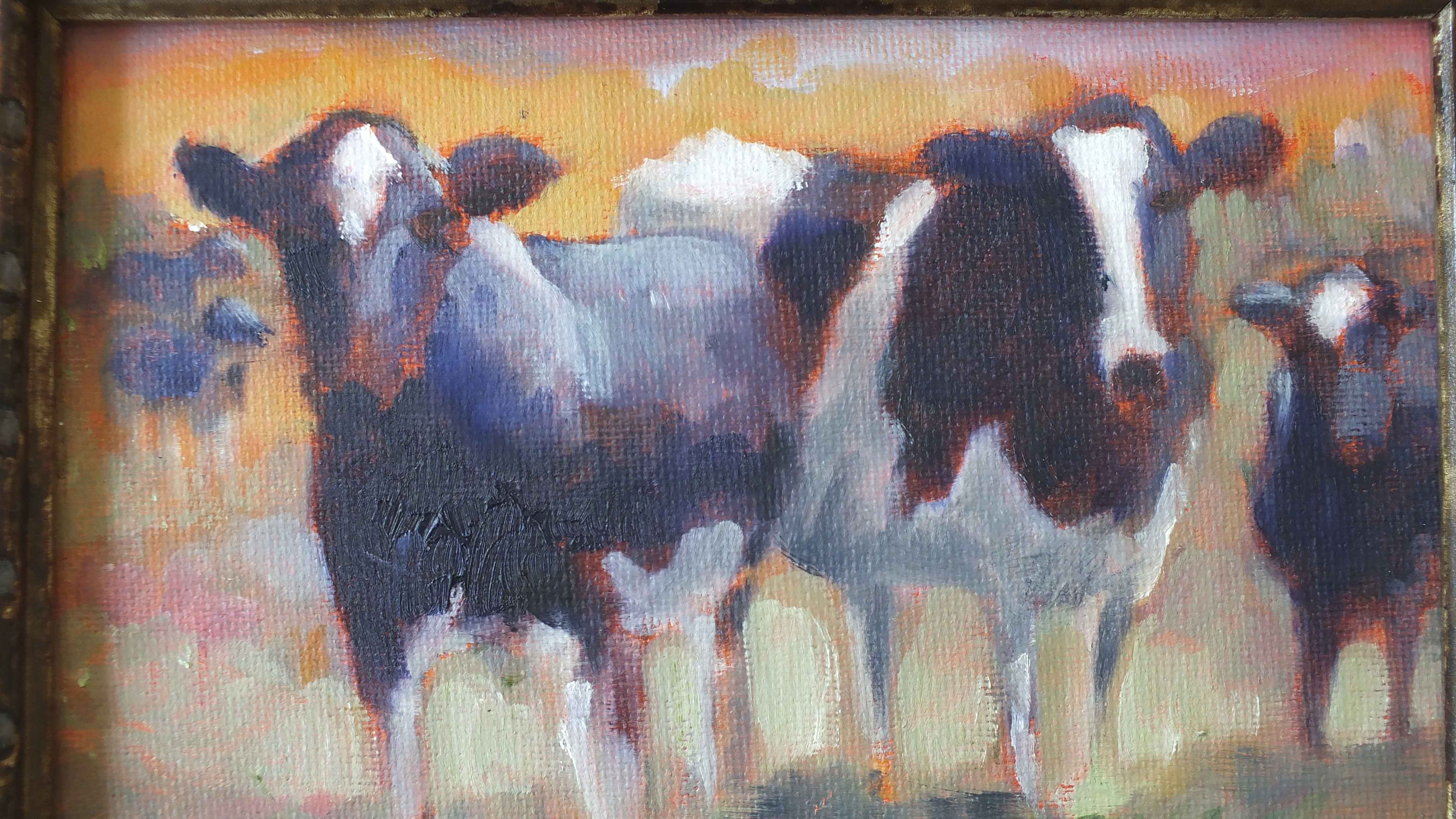 Original Gilda Horn Oil "Cow" Painting
