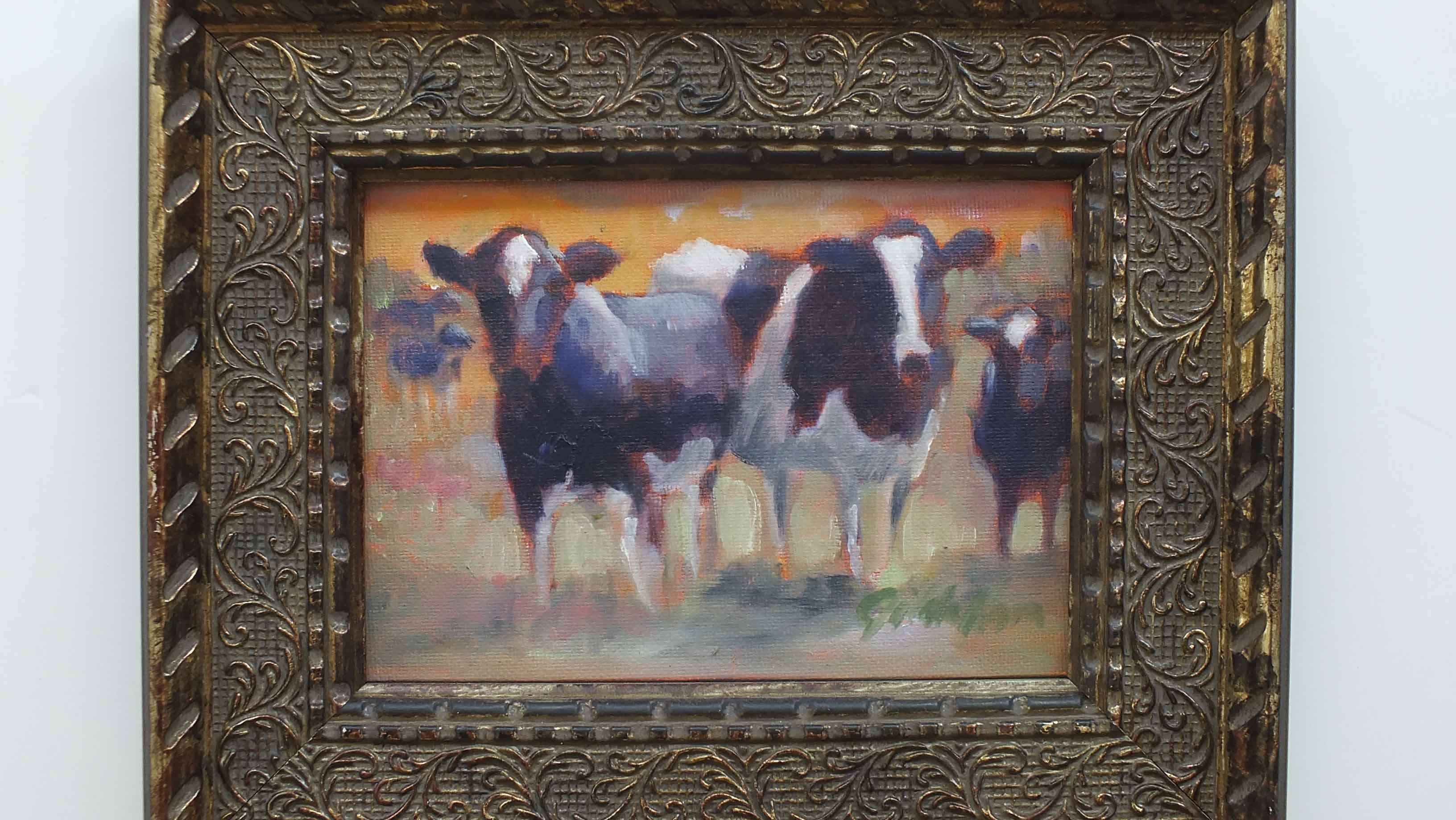 Original Gilda Horn Oil "Cow" Painting