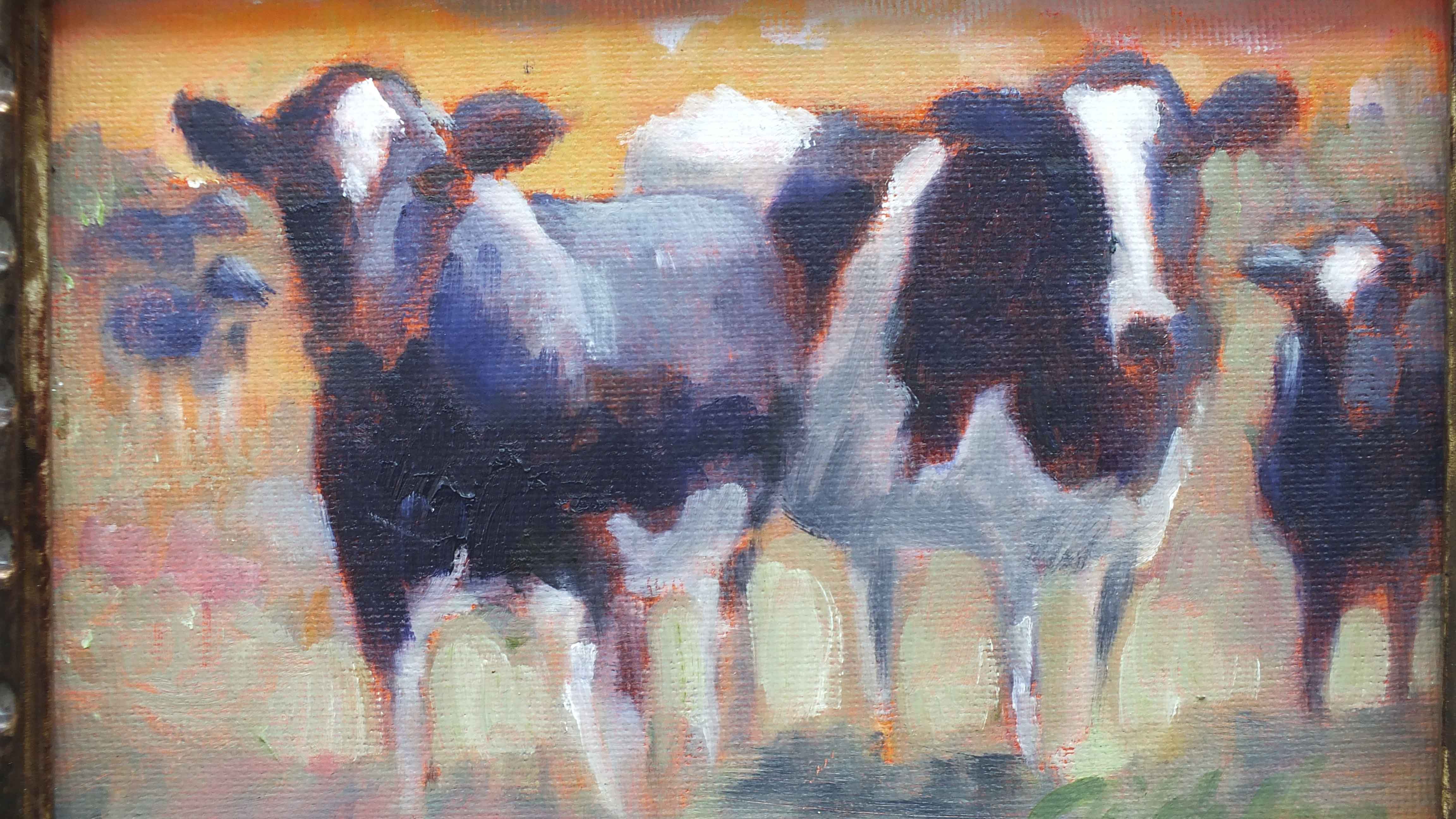 Original Gilda Horn Oil "Cow" Painting