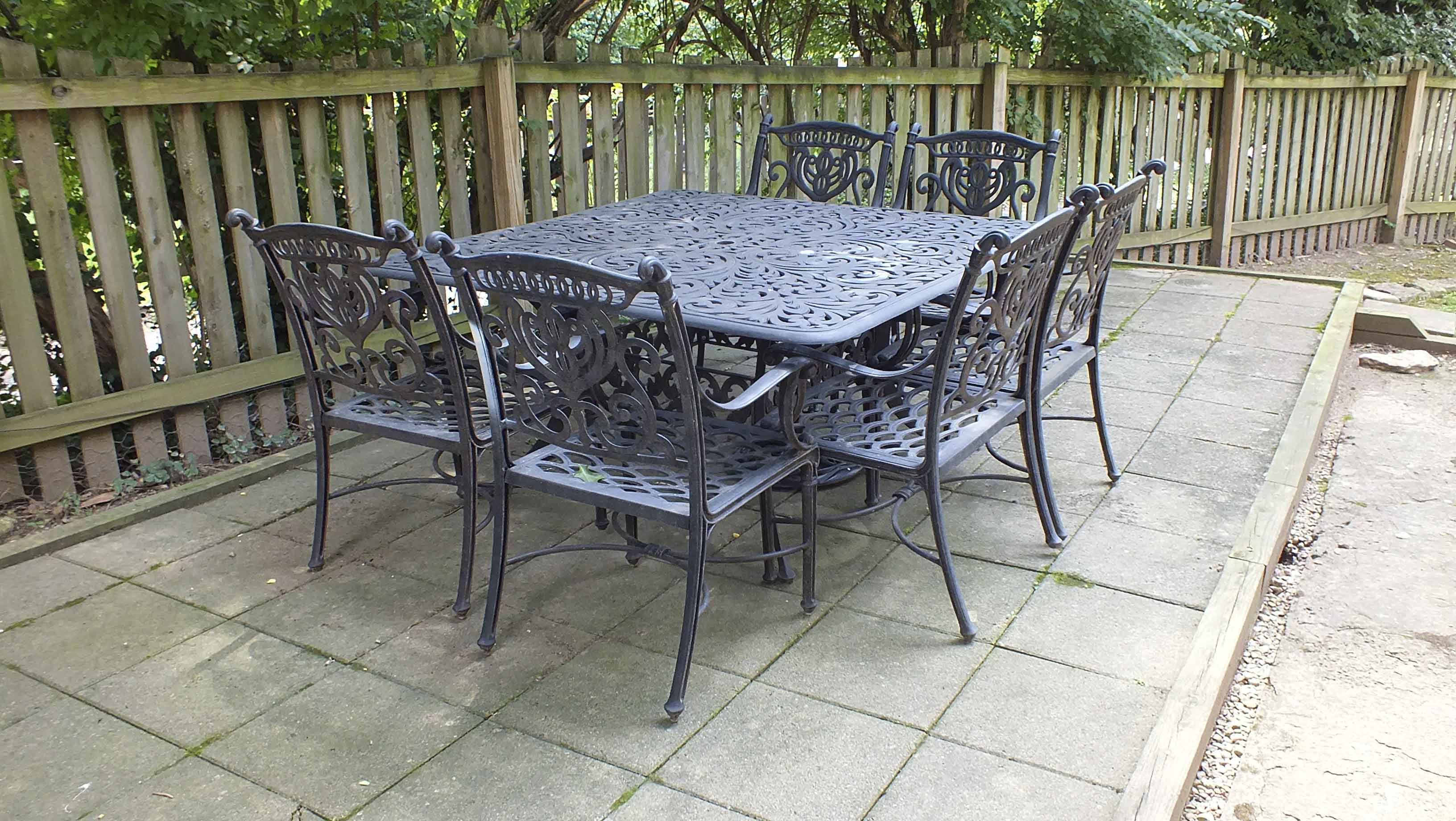 Cast Iron Patio Dining Set