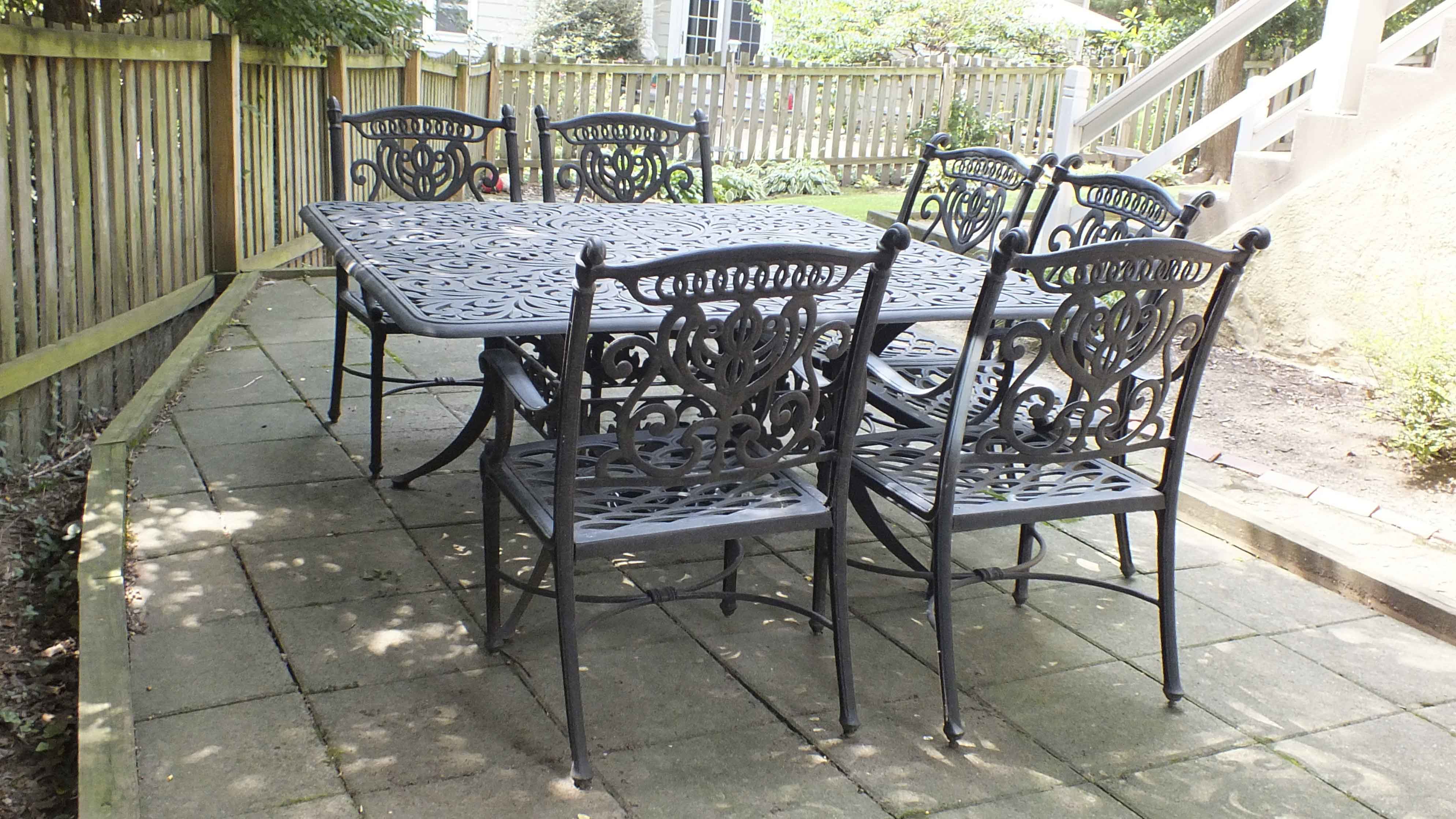 Cast Iron Patio Dining Set