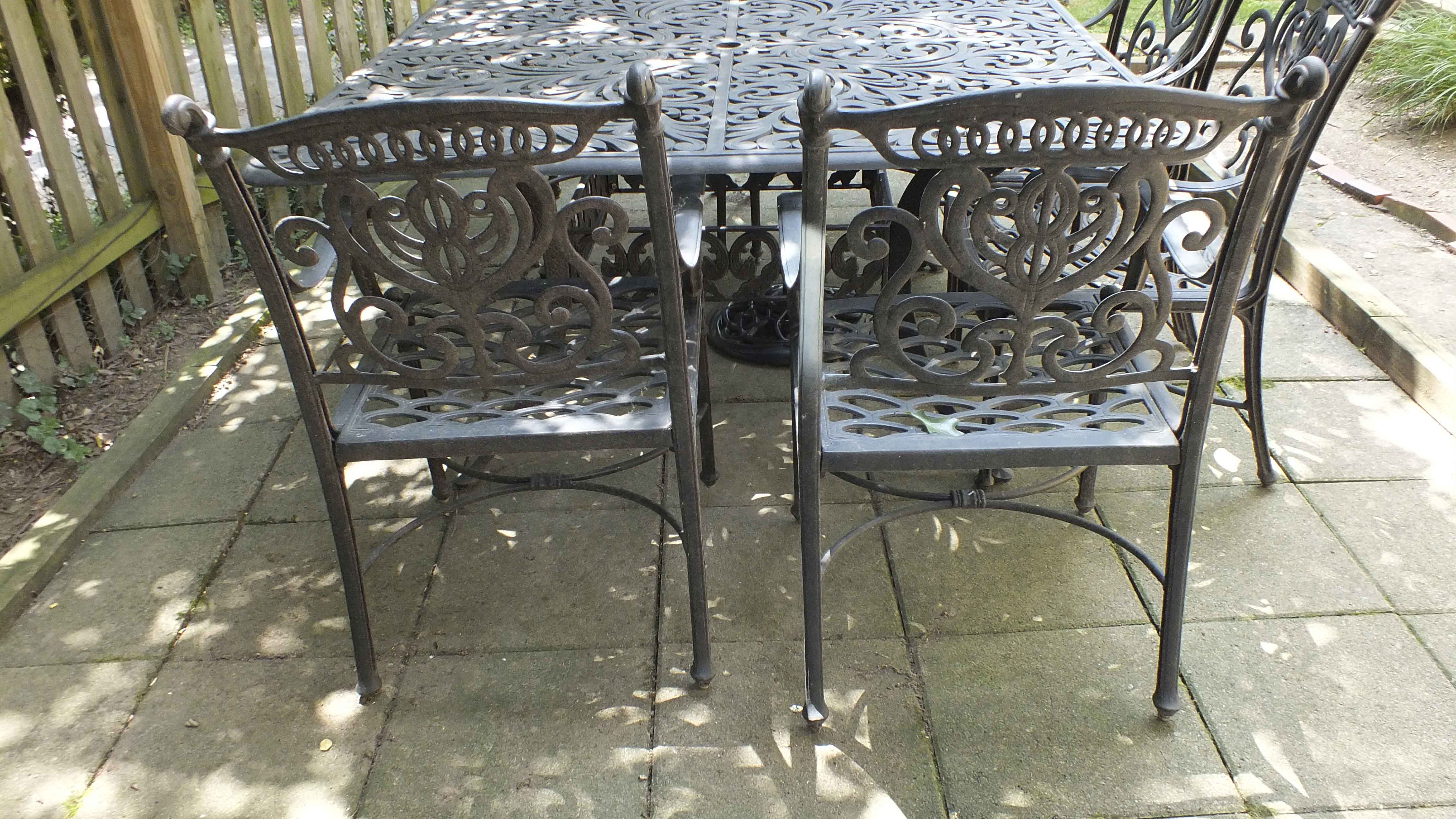 Cast Iron Patio Dining Set