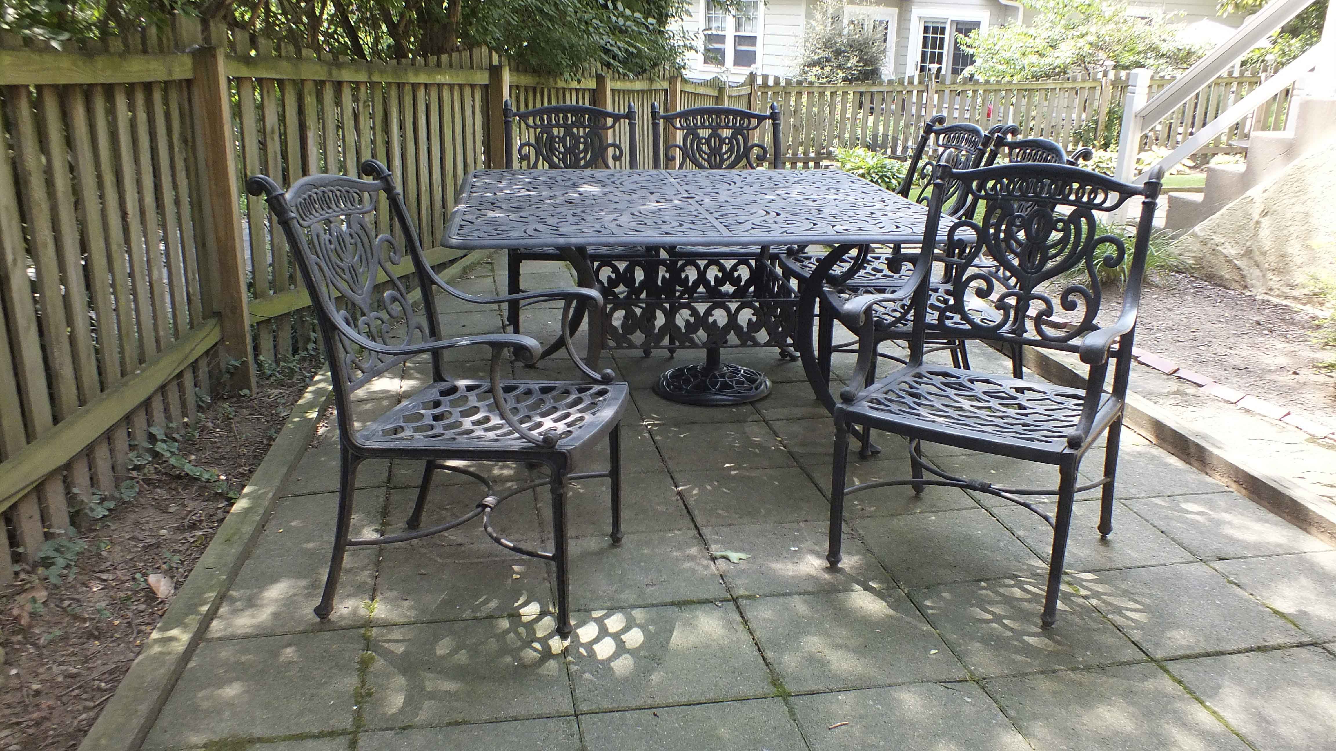 Cast Iron Patio Dining Set