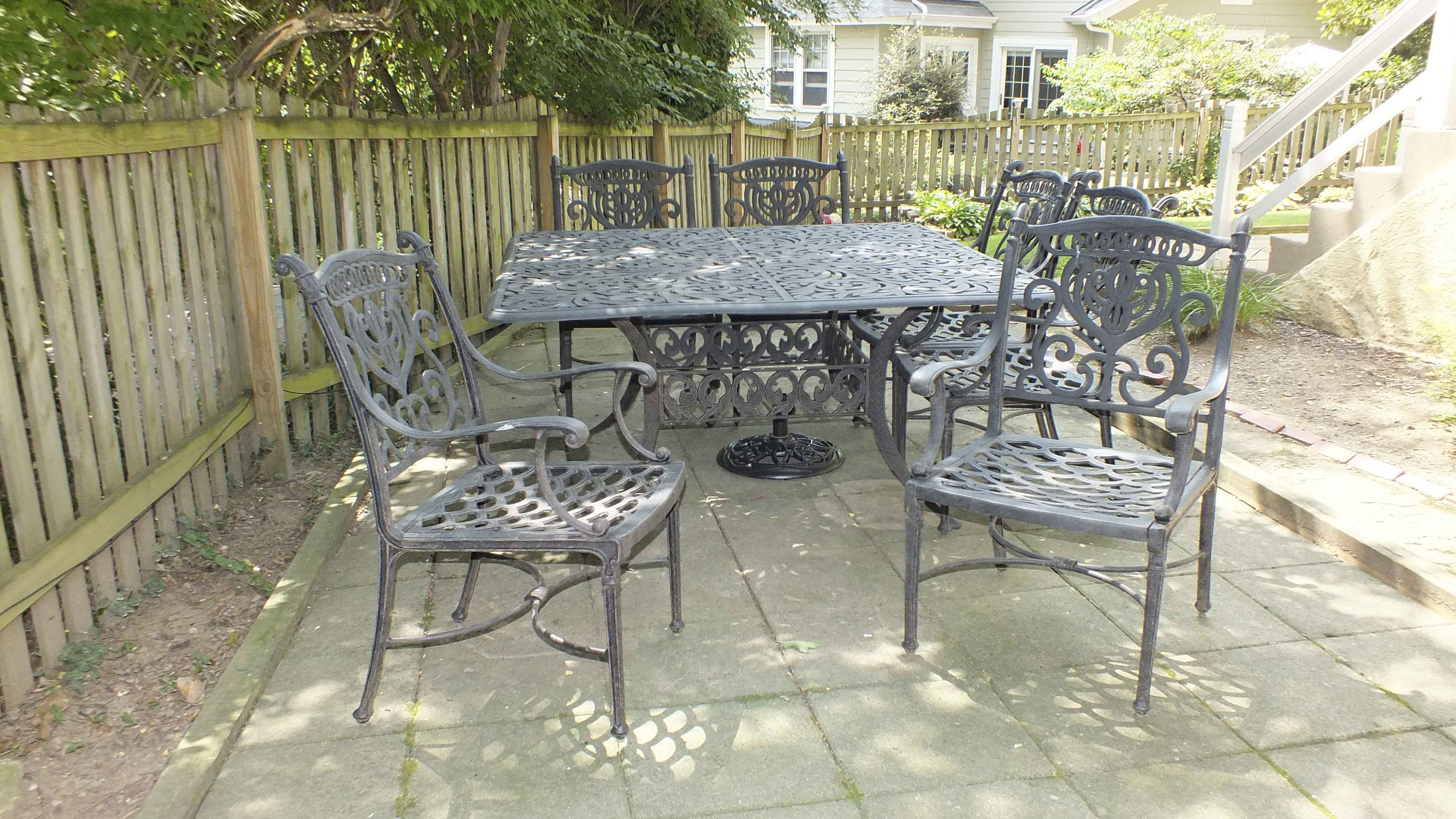 Cast Iron Patio Dining Set