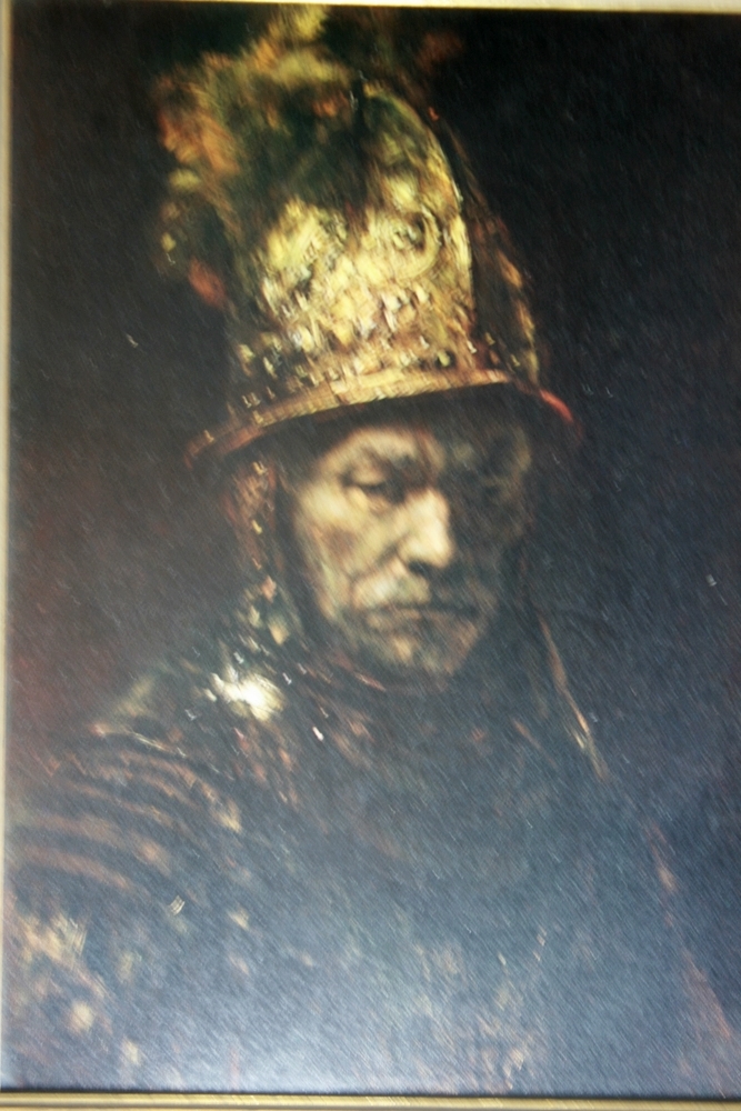 Vintage Rembrandt Reproduction Print on Board 