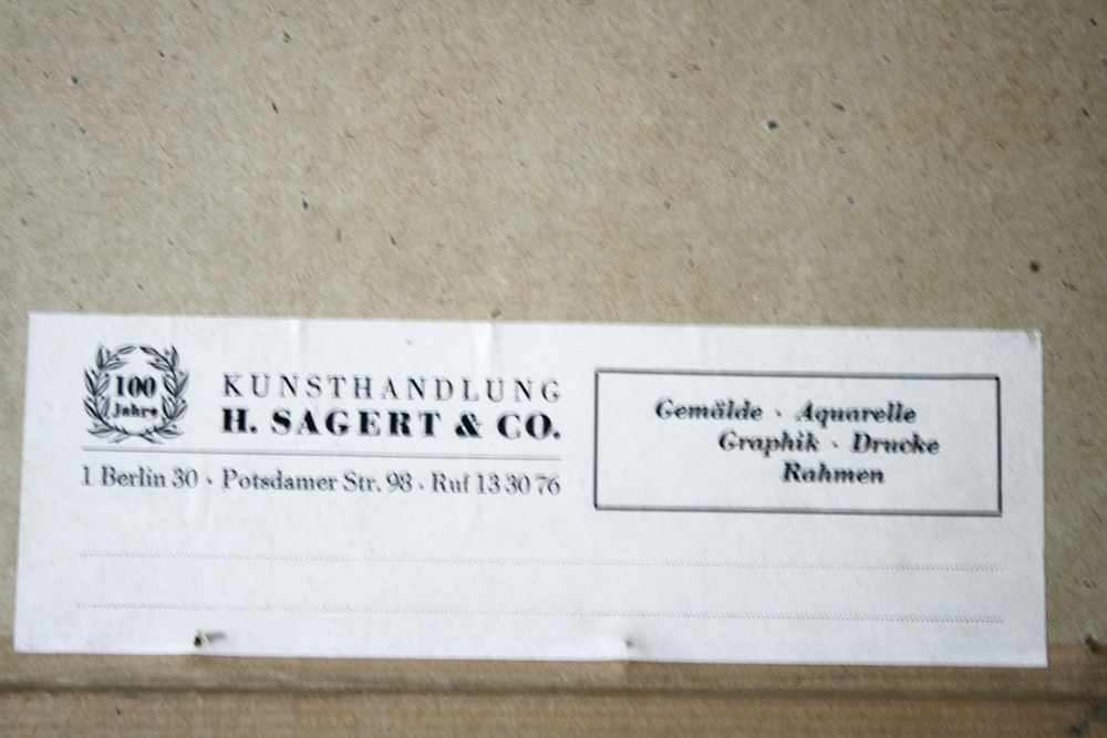 Vintage Rembrandt Reproduction Print on Board 