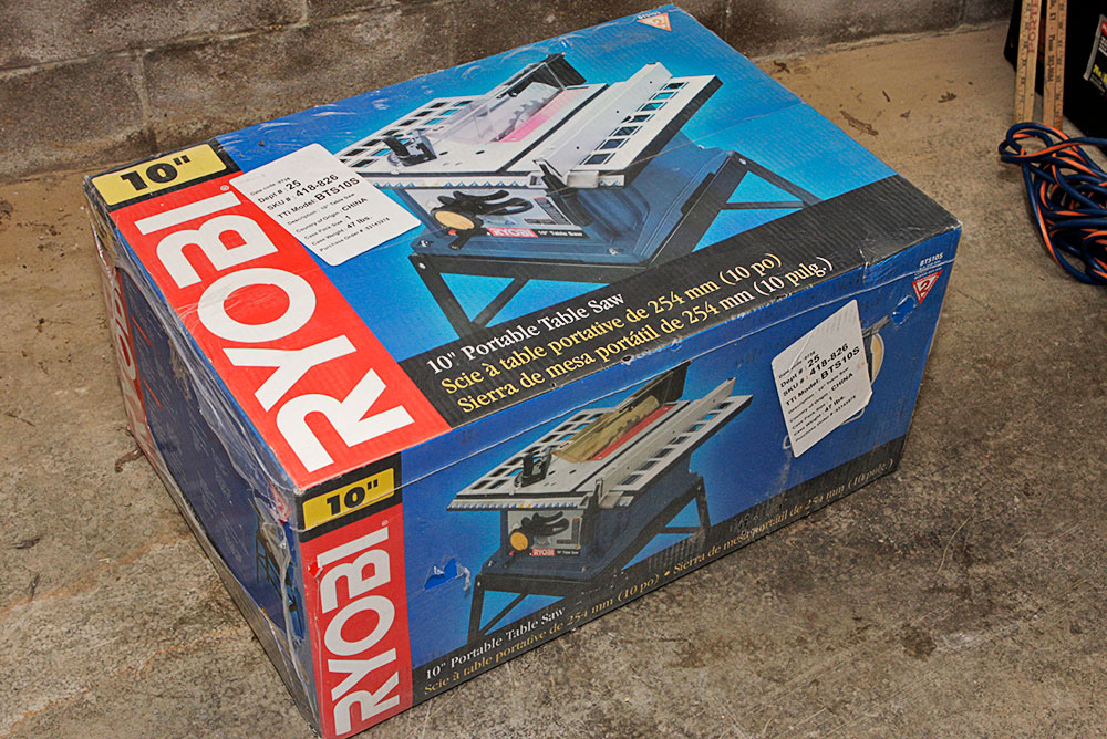 New Ryobi 10" Portable Table Saw
