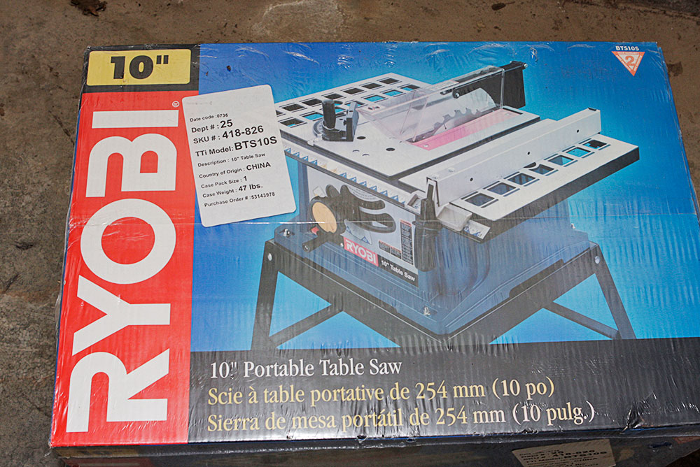 New Ryobi 10" Portable Table Saw