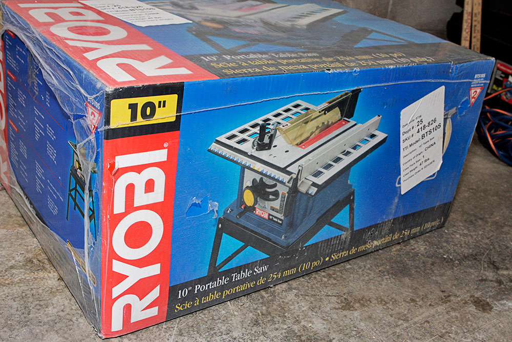 New Ryobi 10" Portable Table Saw