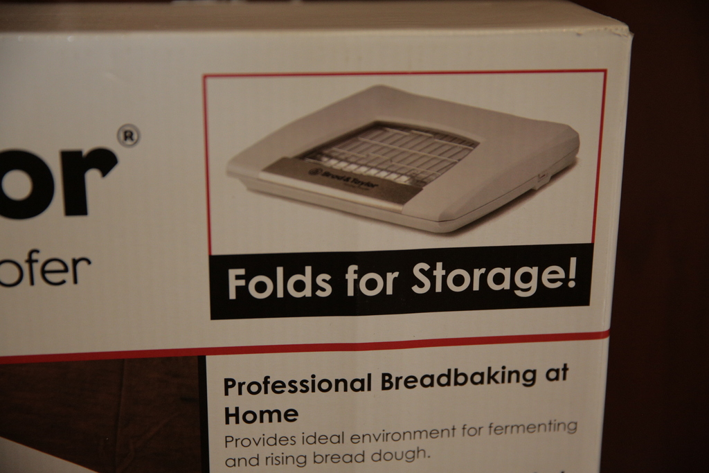 New Brod and Taylor Folding Proofer