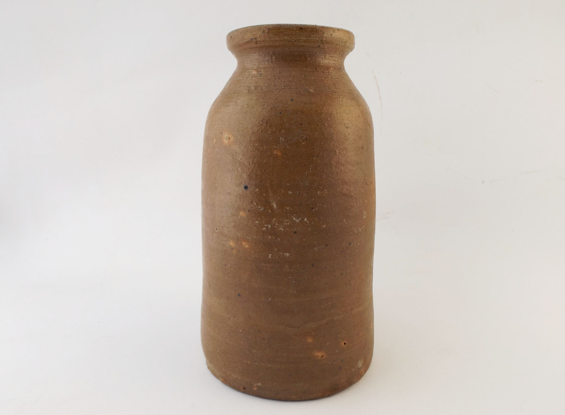 Brown Stoneware Jar