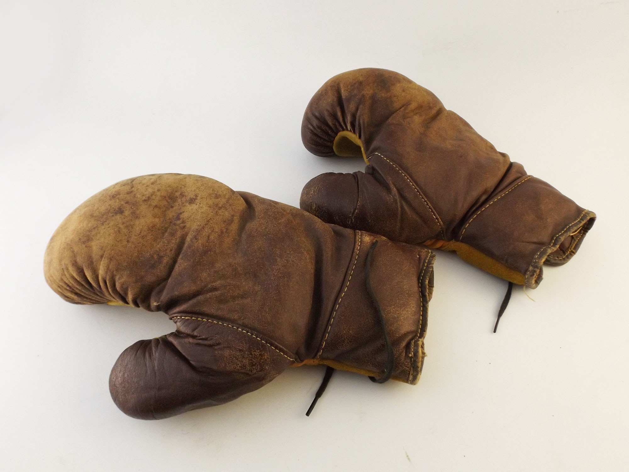 Vintage Leather Boxing Gloves