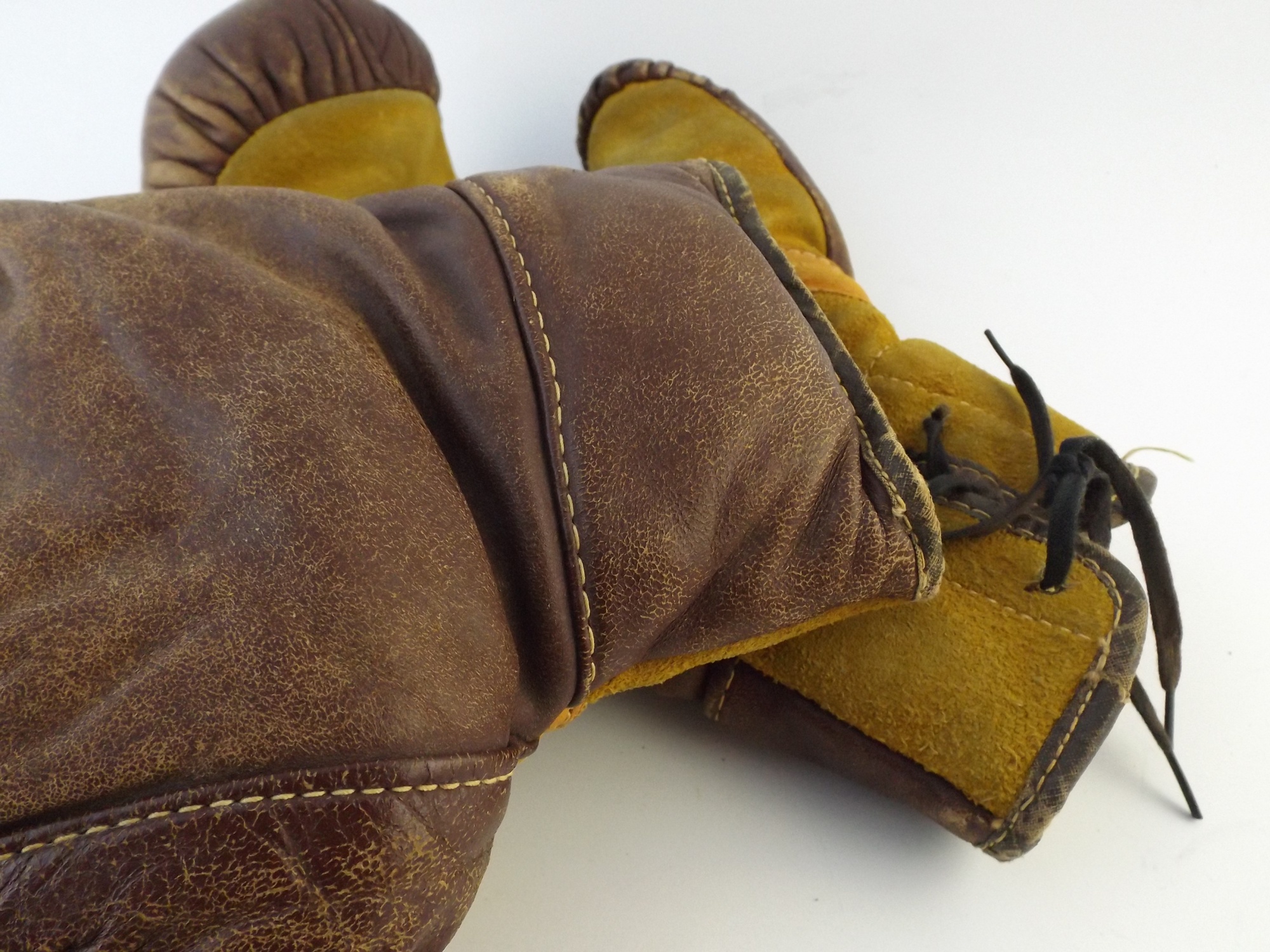 Vintage Leather Boxing Gloves