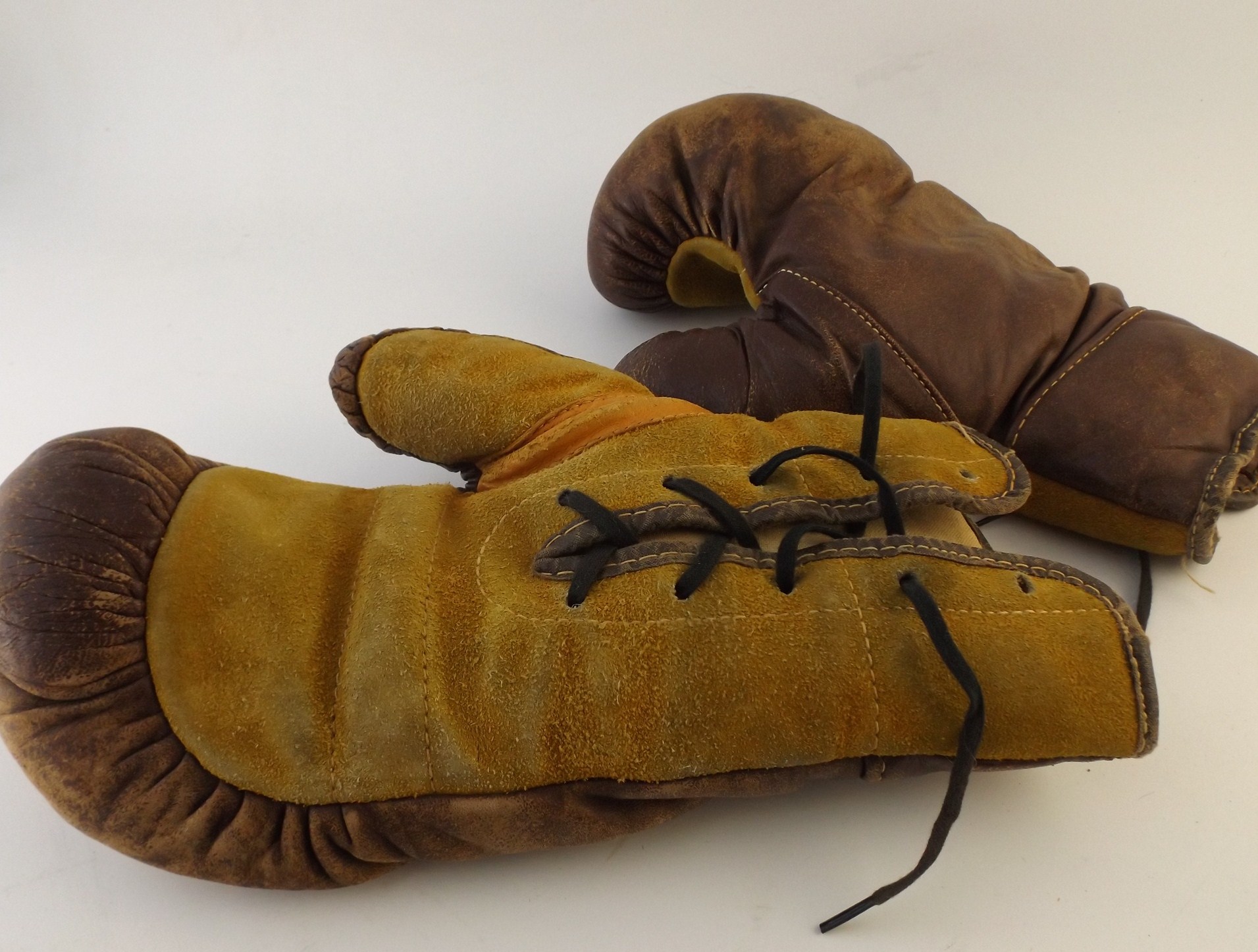 Vintage Leather Boxing Gloves