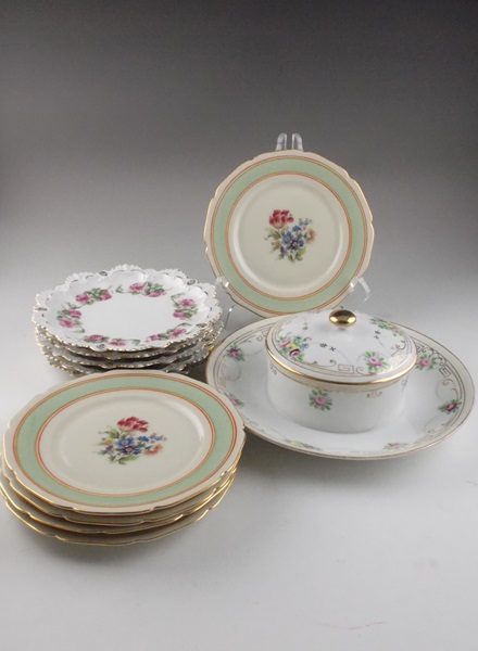Assortment of Vintage Porcelain Serving Dishes