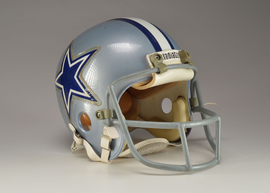 Vintage Tony Dorsett Worn Dallas Cowboys Football Helmet