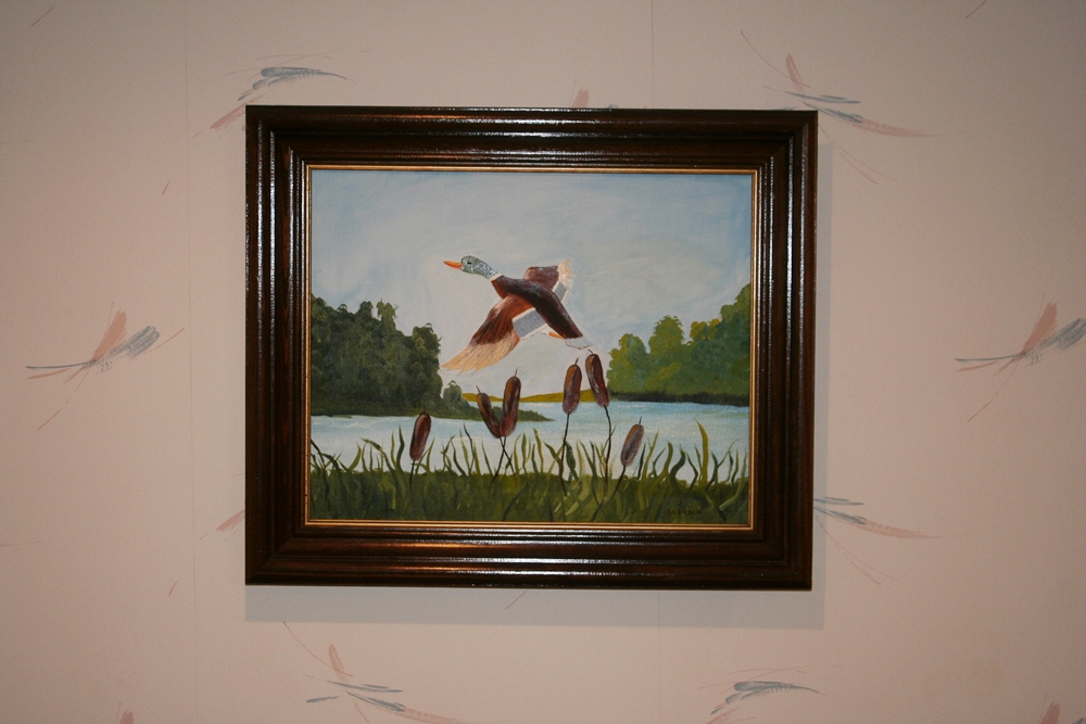 Vintage Artist Signed Acrylic on Board 