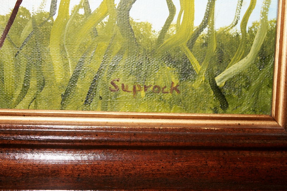 Vintage Artist Signed Acrylic on Board 