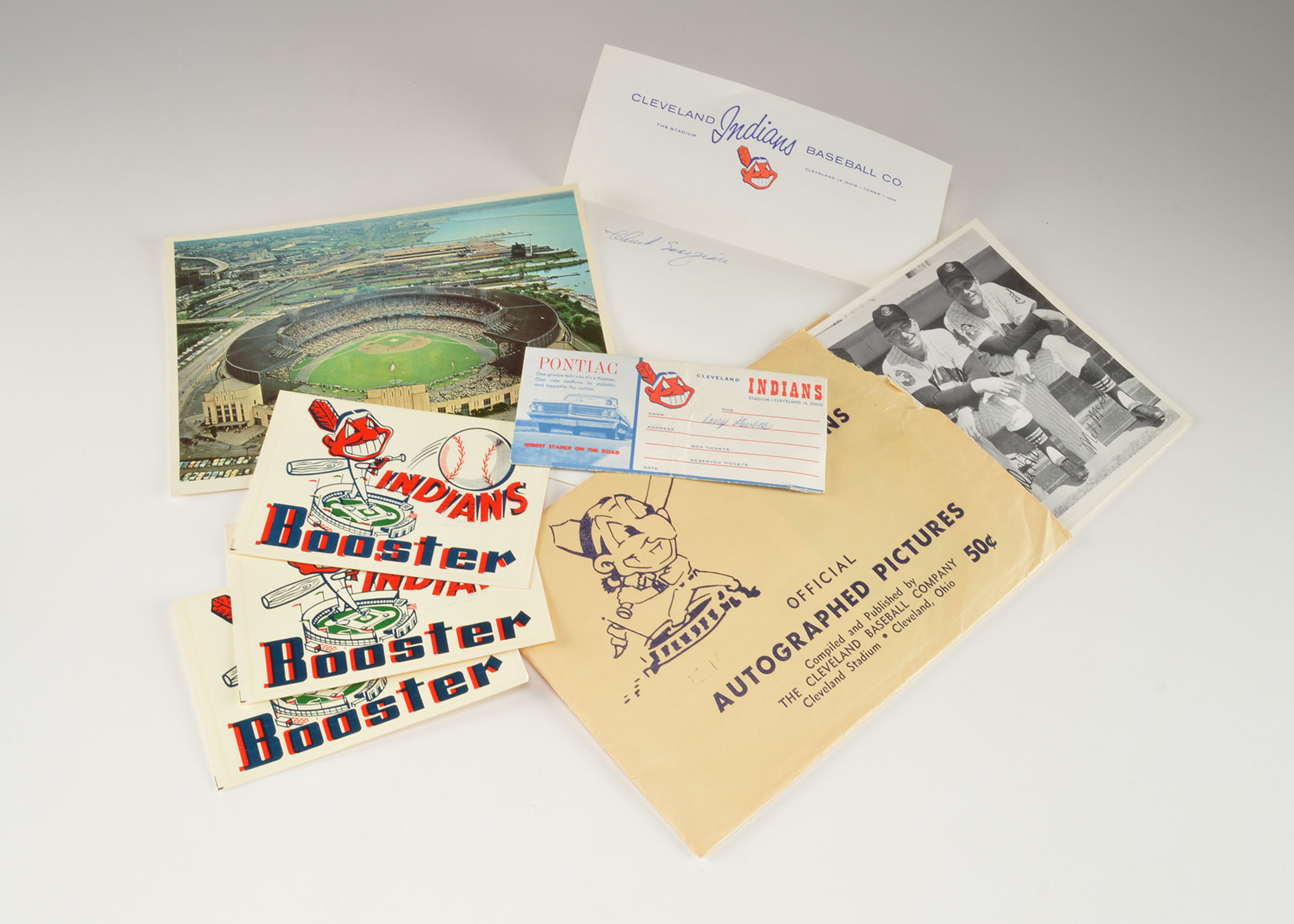 Vintage Cleveland Indians Baseball Lot