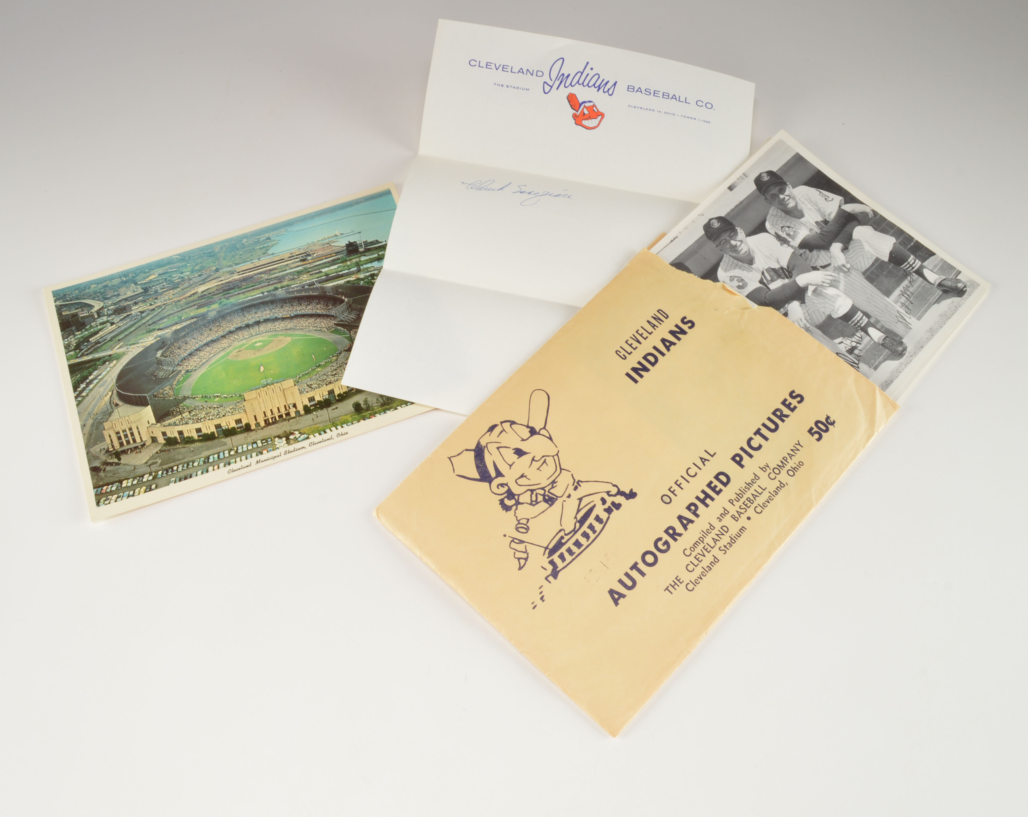 Vintage Cleveland Indians Baseball Lot