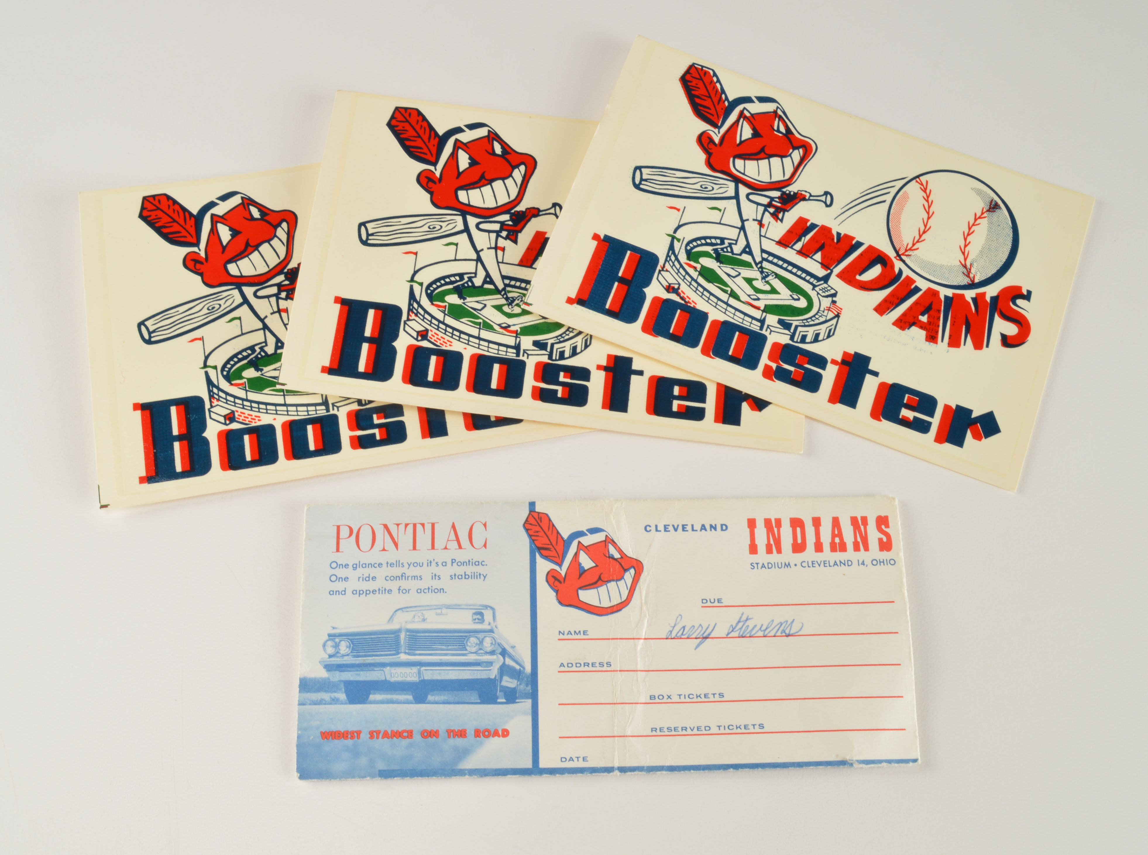 Vintage Cleveland Indians Baseball Lot