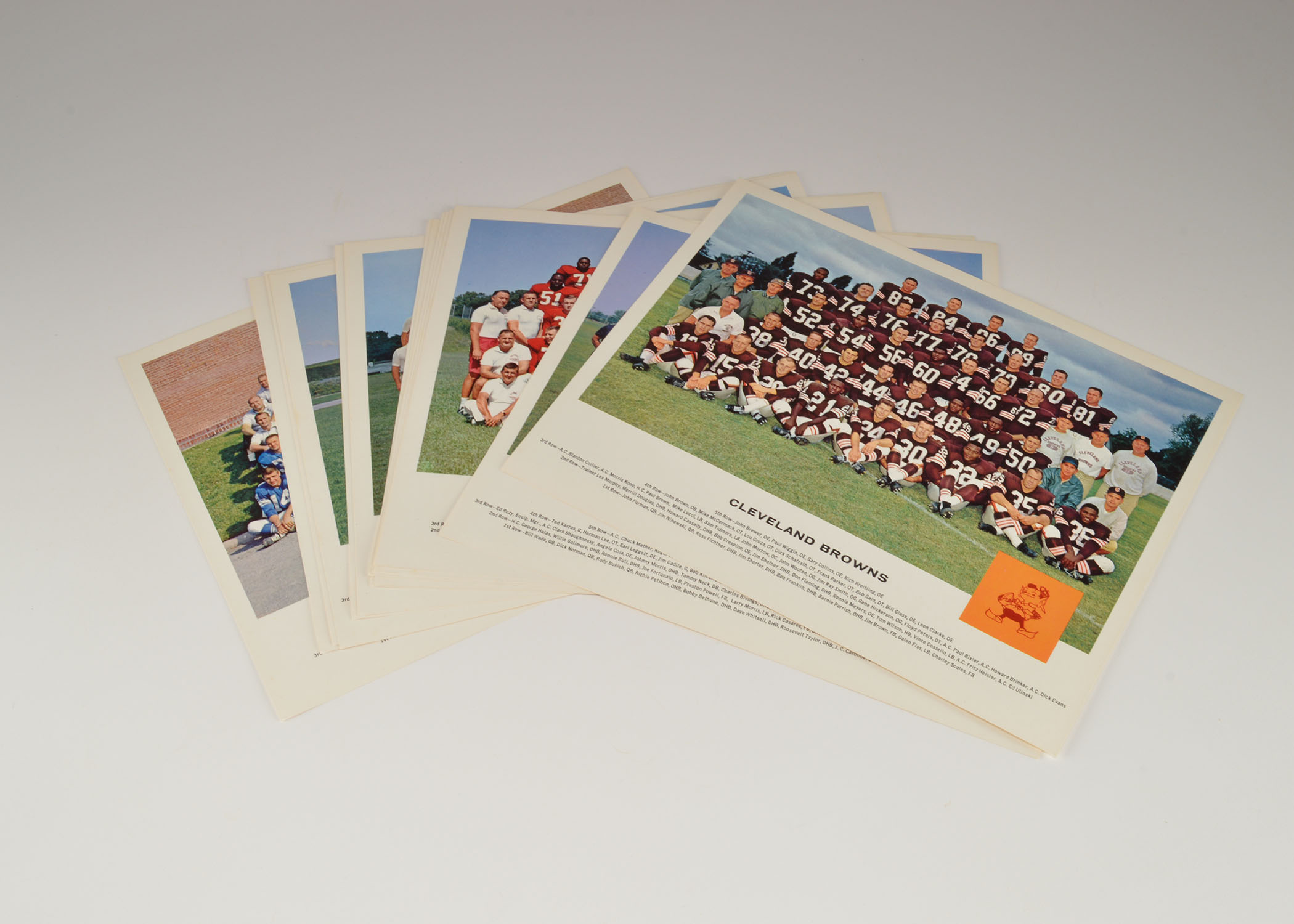 Vintage Professional Football Team Pictures