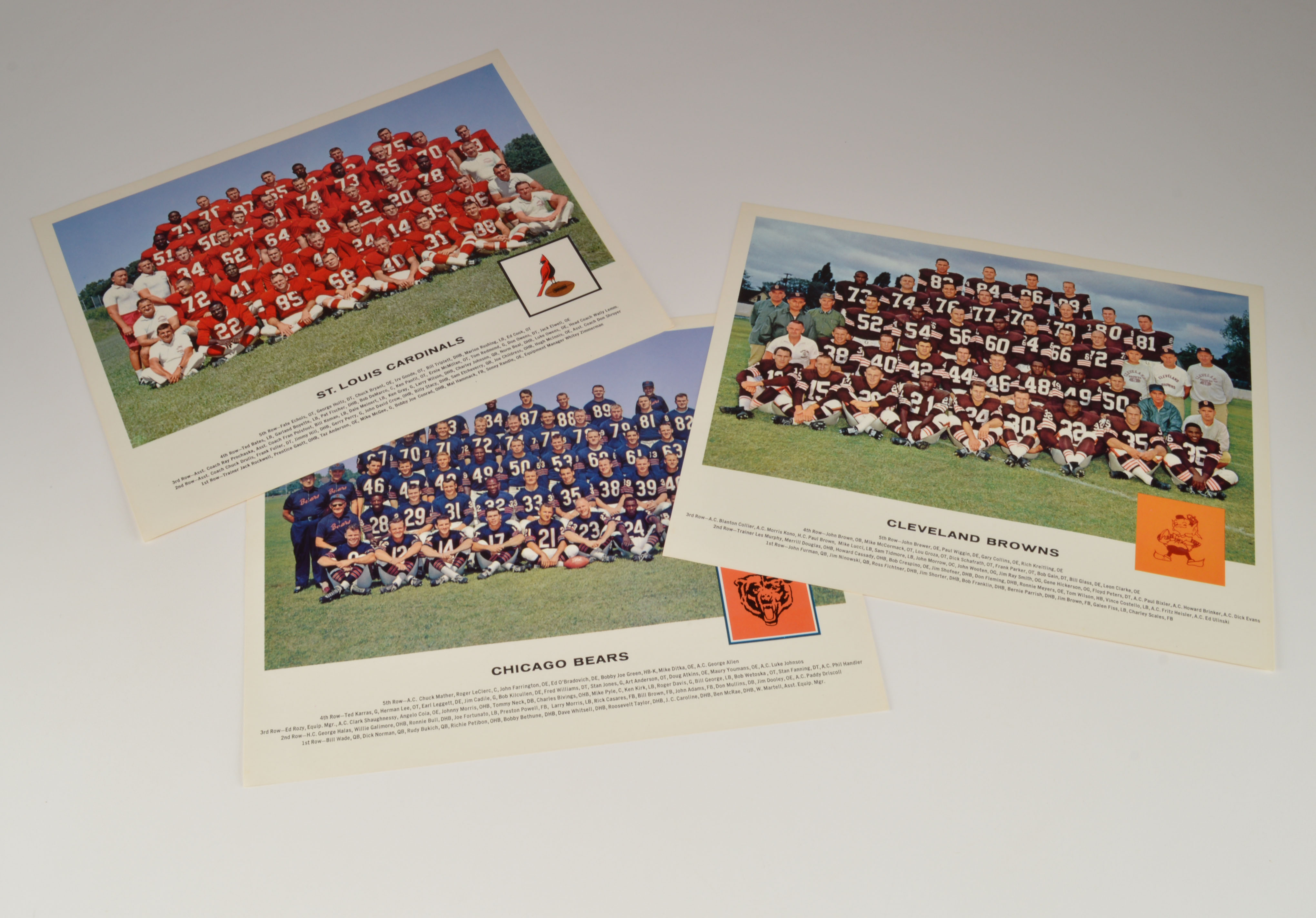 Vintage Professional Football Team Pictures
