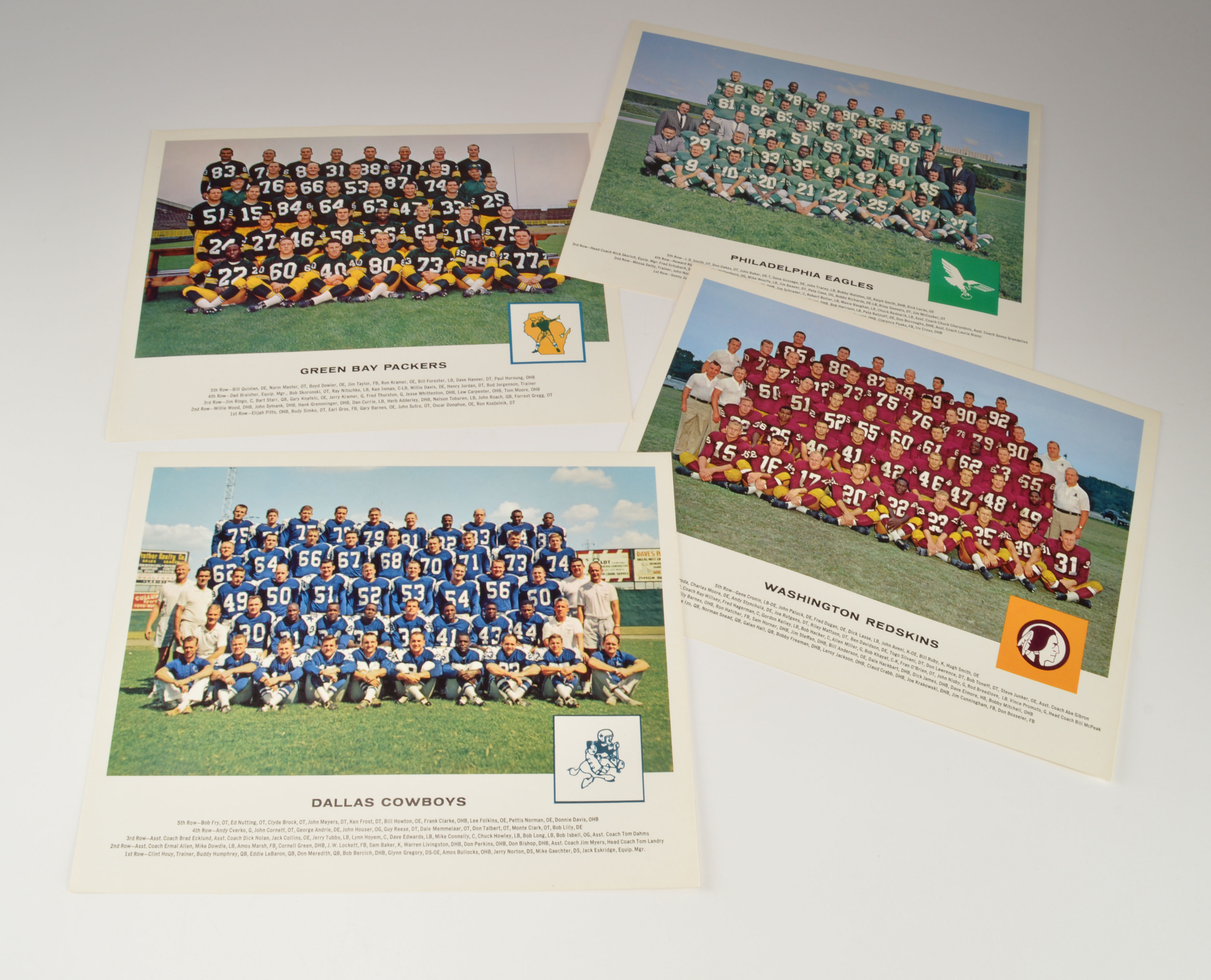Vintage Professional Football Team Pictures