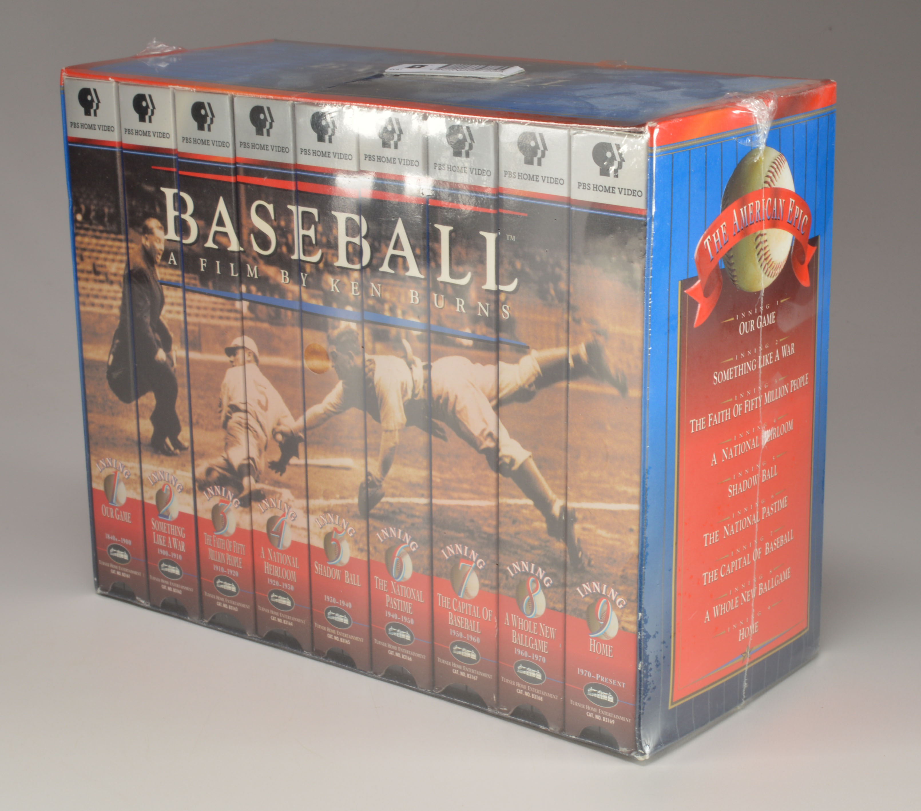 Sealed VHS Tapes of the Ken Burns Baseball Documentary